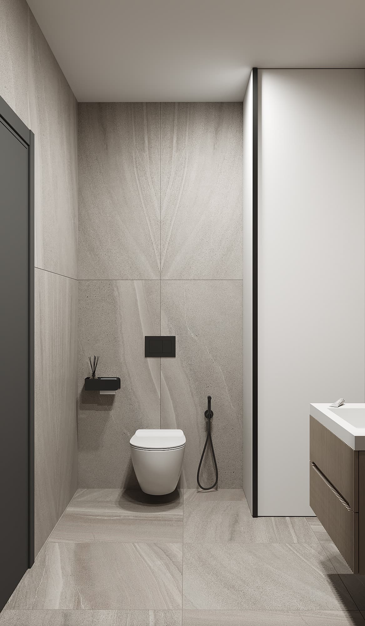 Toilet with High-end fixtures