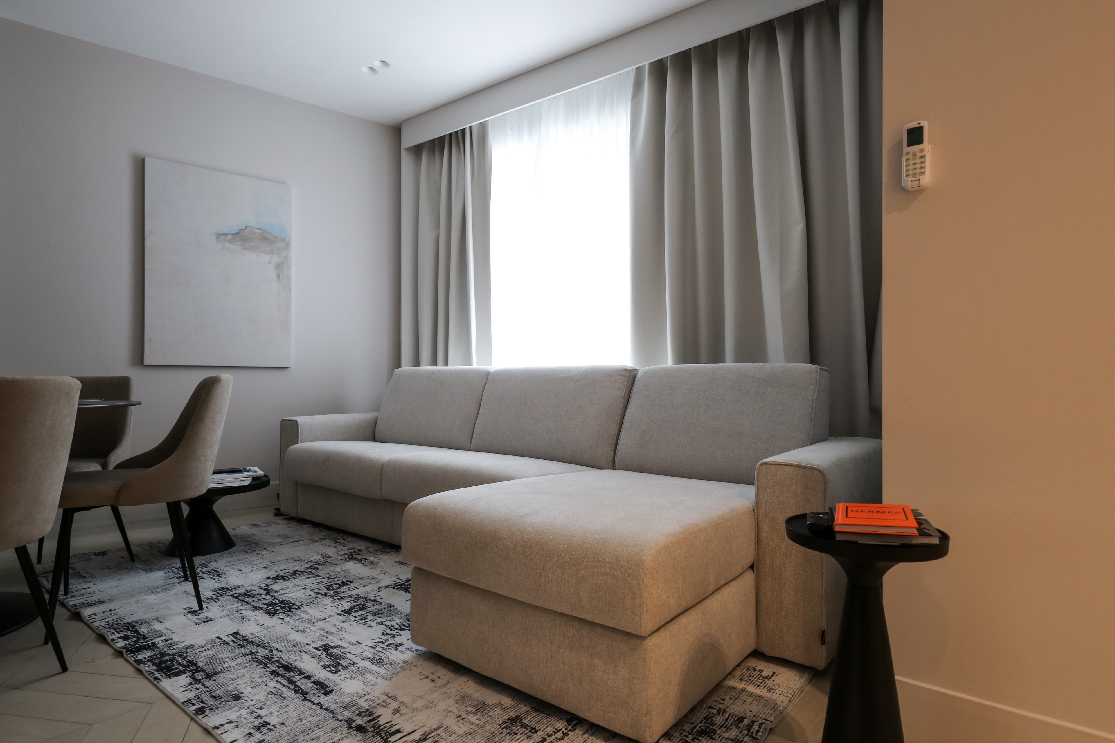 Cozy sofa bed perfect for relaxing after a long day of exploring the Island
