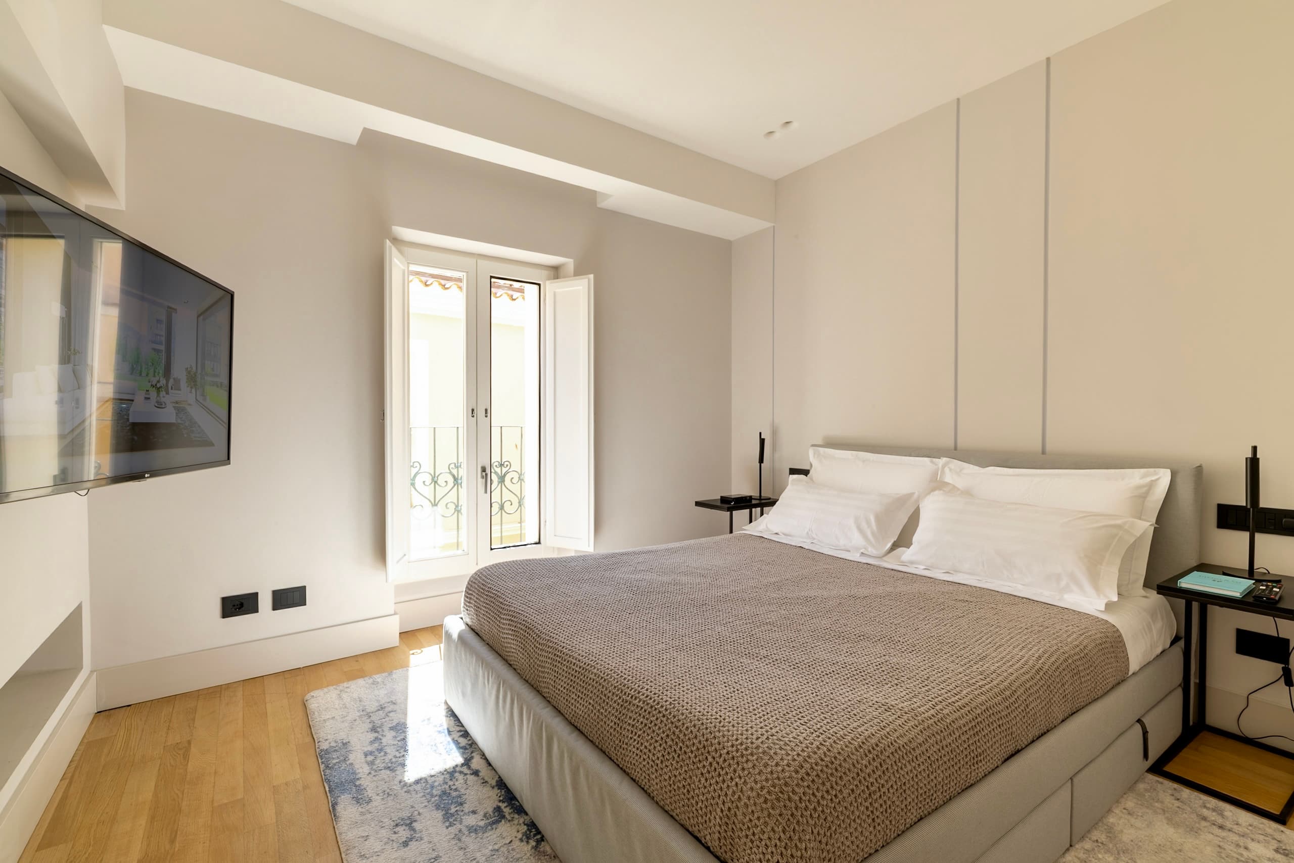 Beautiful lighting fills the Bedrooms