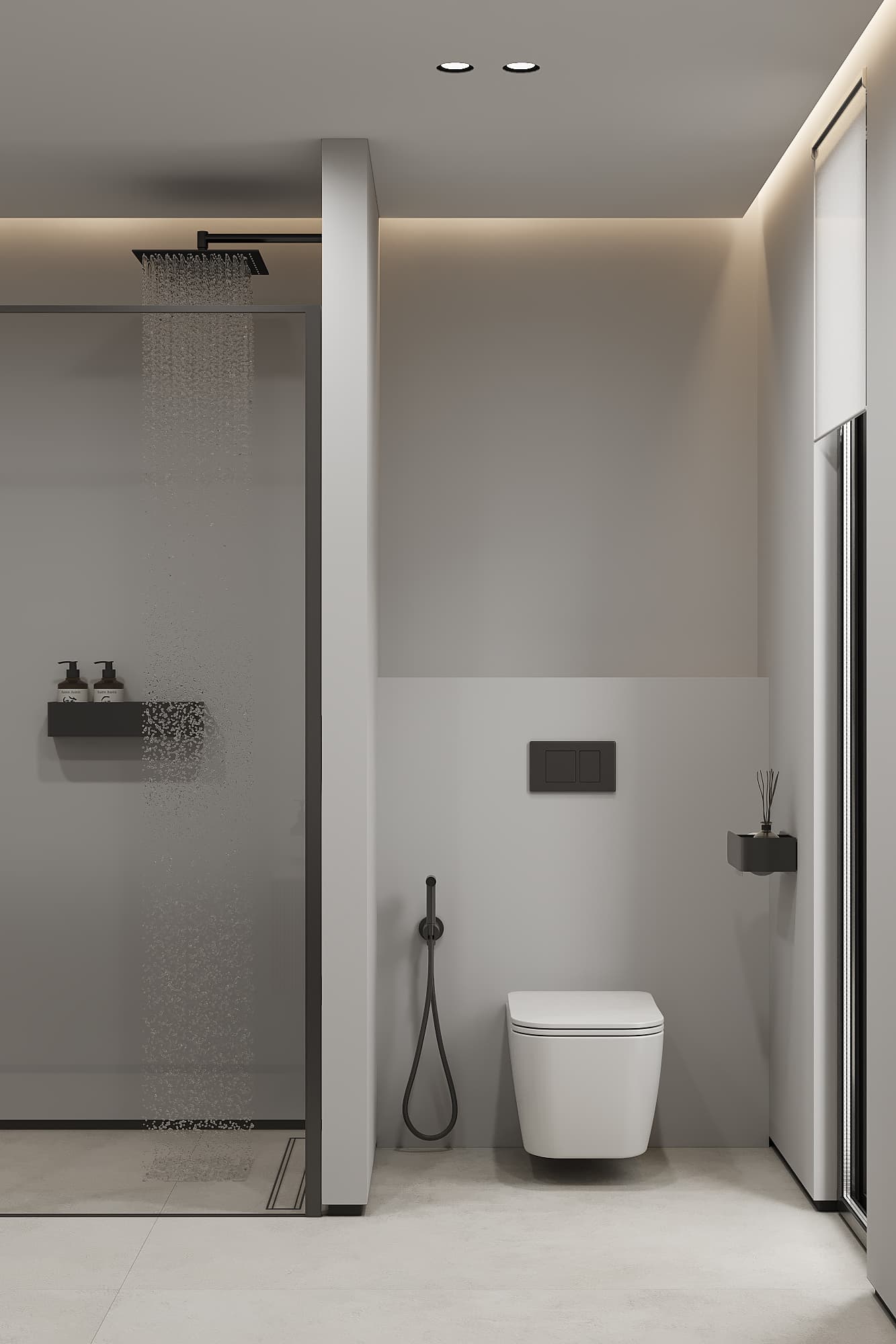 Luxurious bathroom with all amenities you may need
