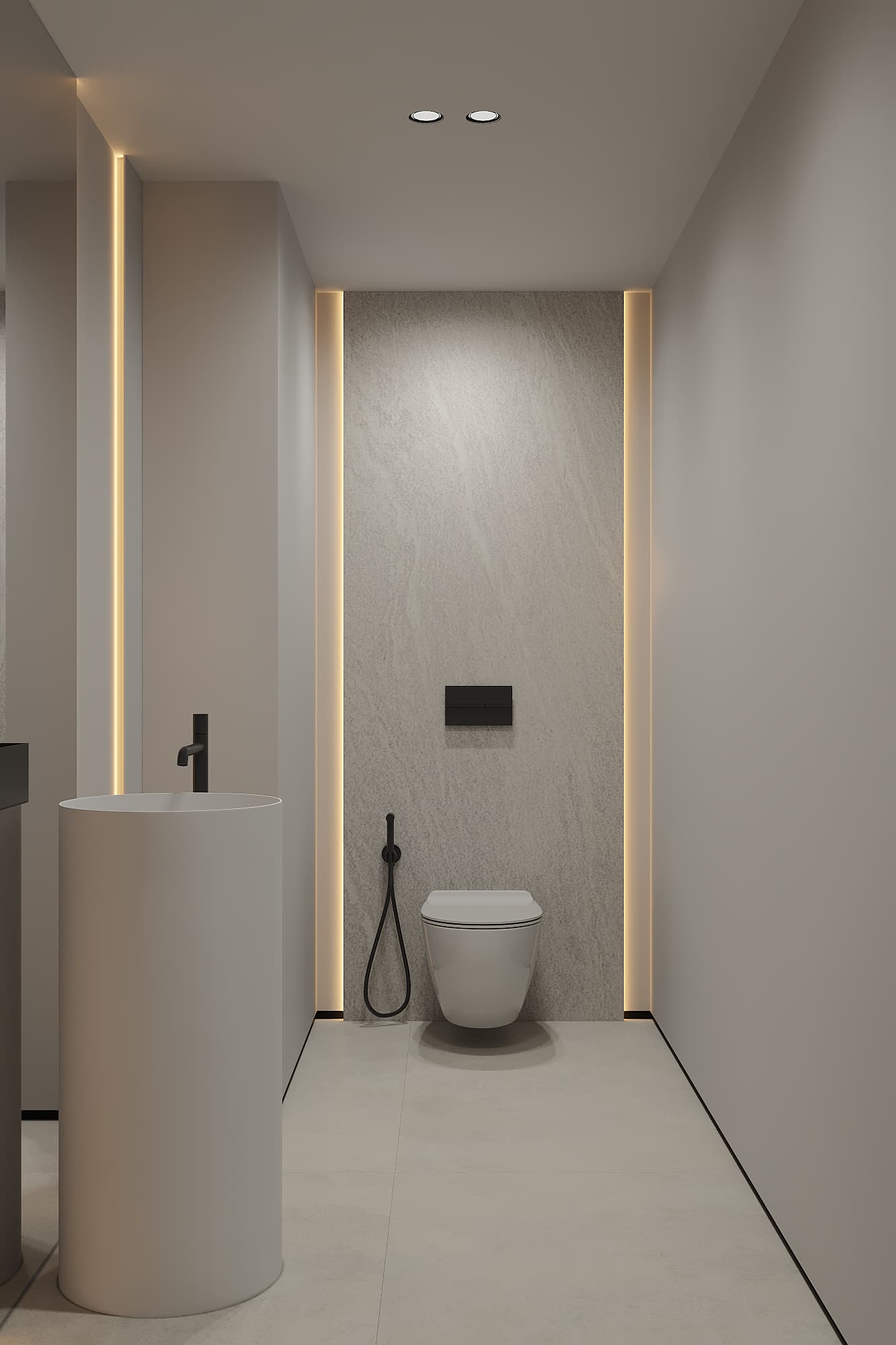 Ground floor half-bathroom