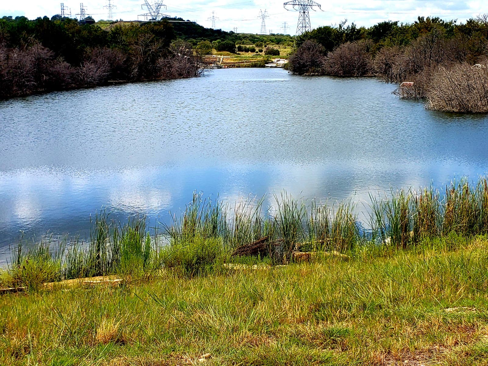 Lake Godstone Top of Dam Lake view