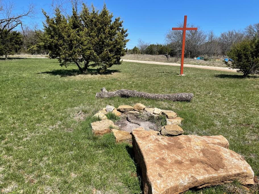 Fire Pit and Cross Refuge Campground