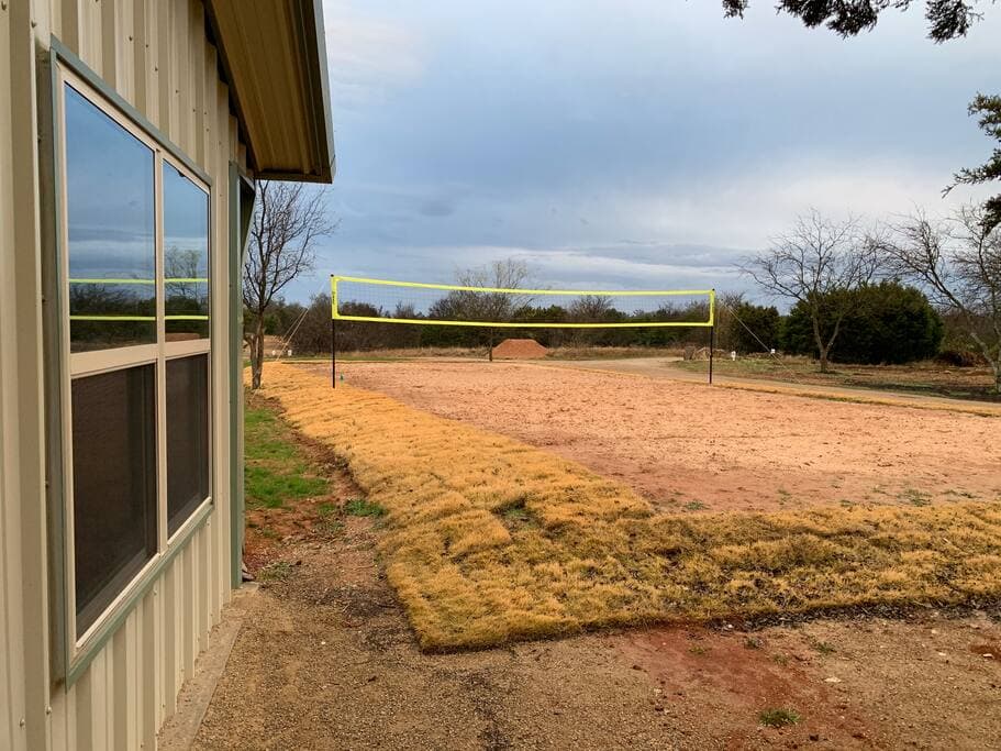 Lake Godstone Field House Sand volleyball court.