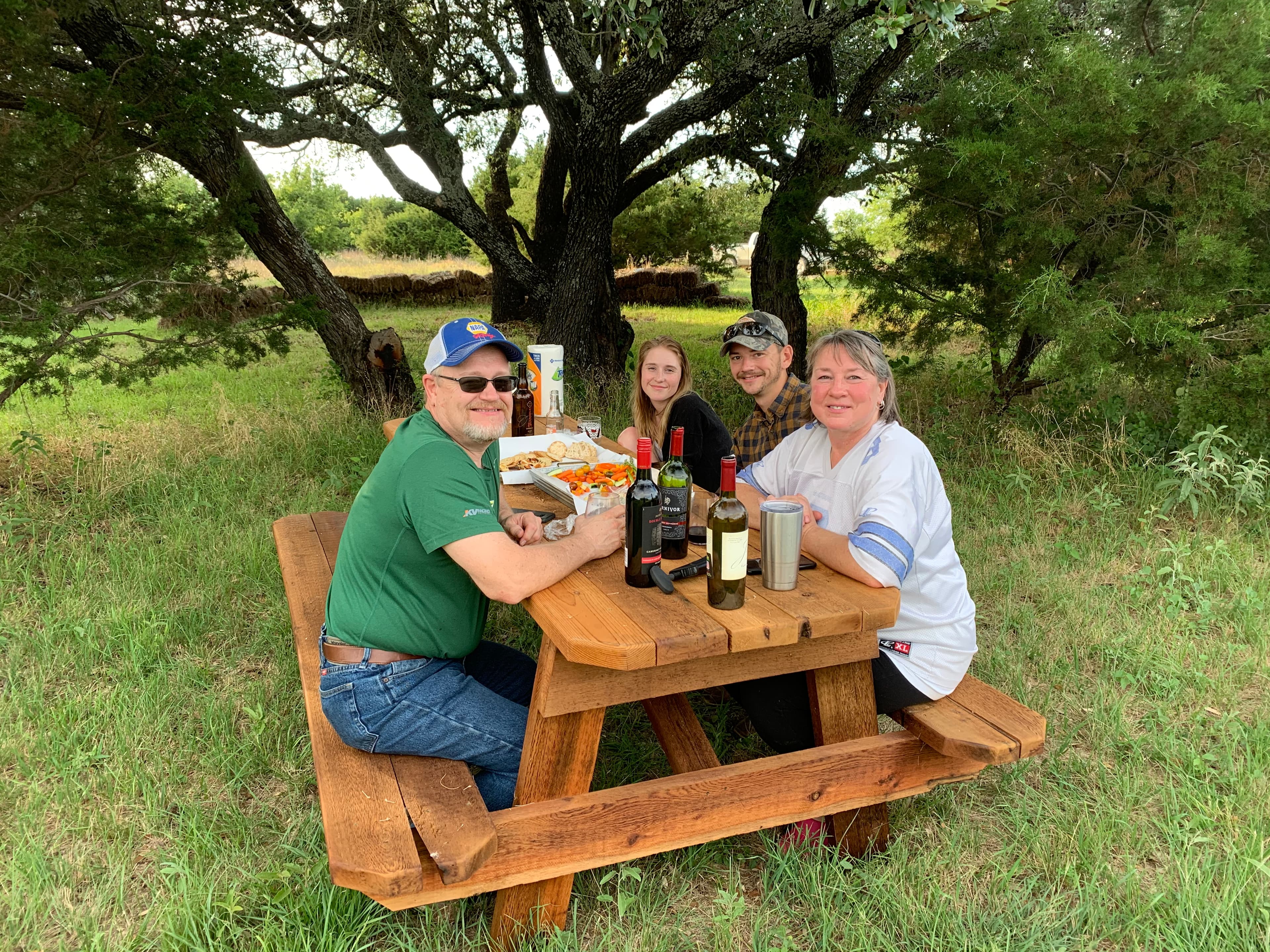 Texas Family Reunion Lake Godstone Picnic Table Refuge Group Campground