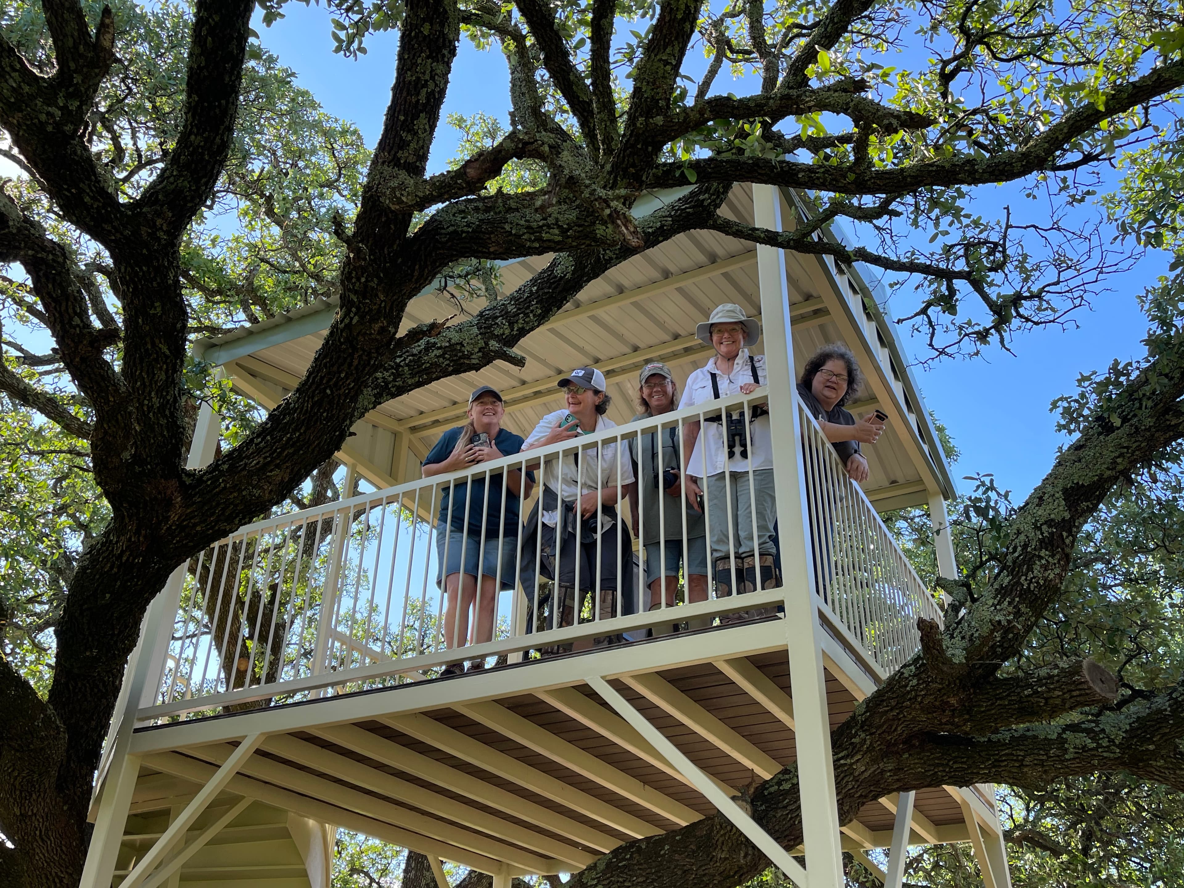 Lake Godstone Texas Family Reunion Tree house shelter at refuge