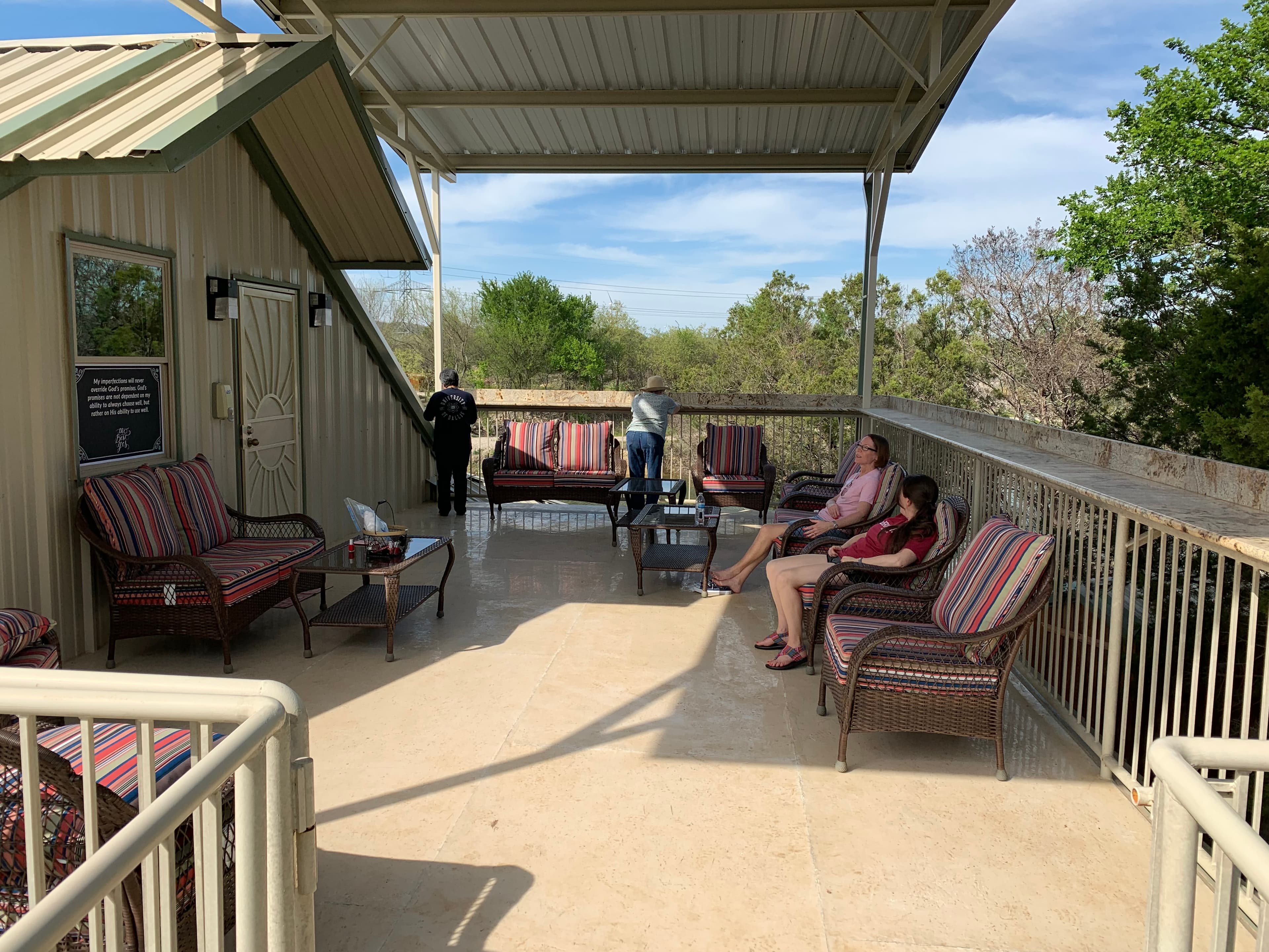 Lake Godstone Upper lodge deck