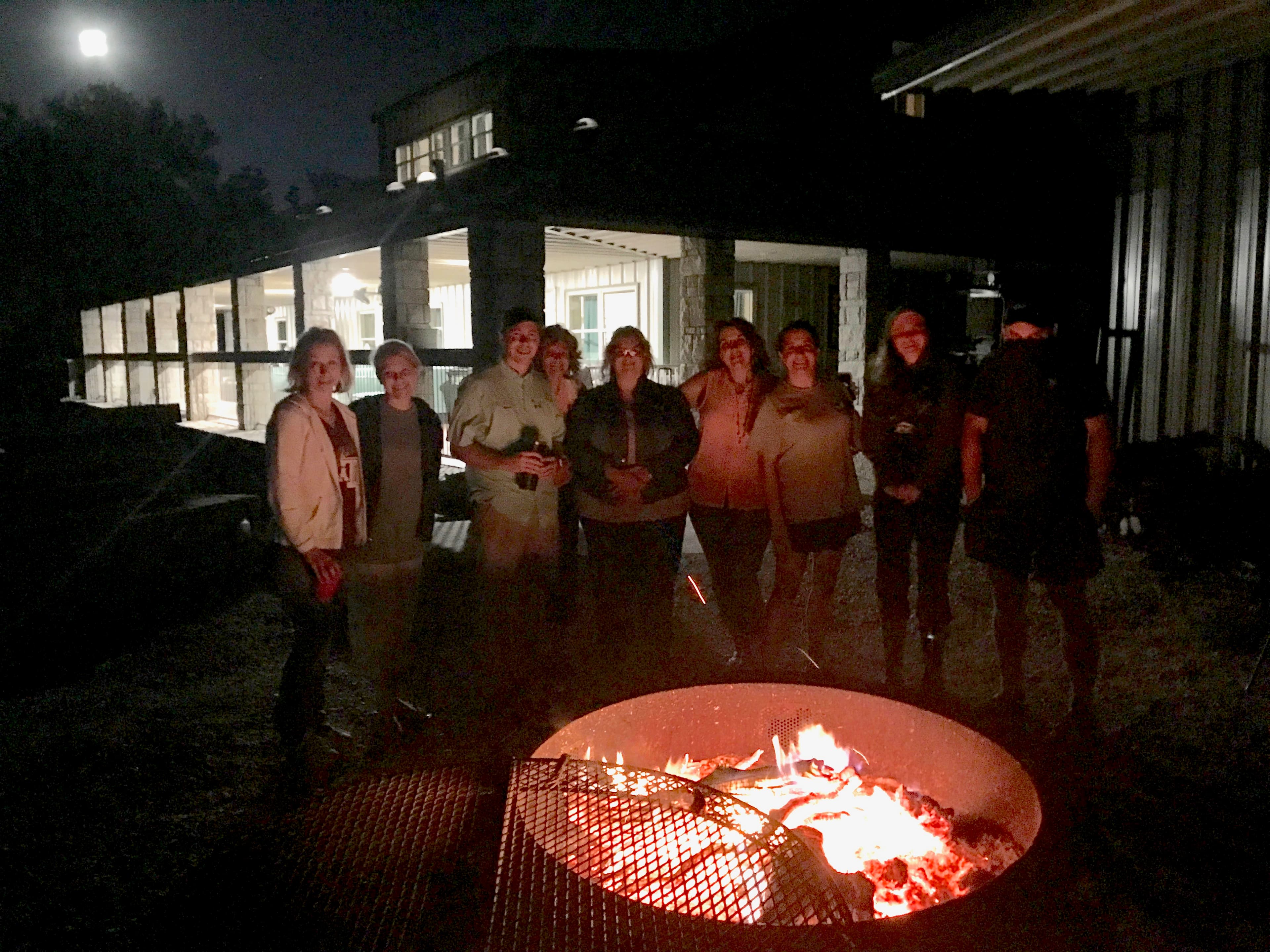 Lake Godstone Lodge fire pit
