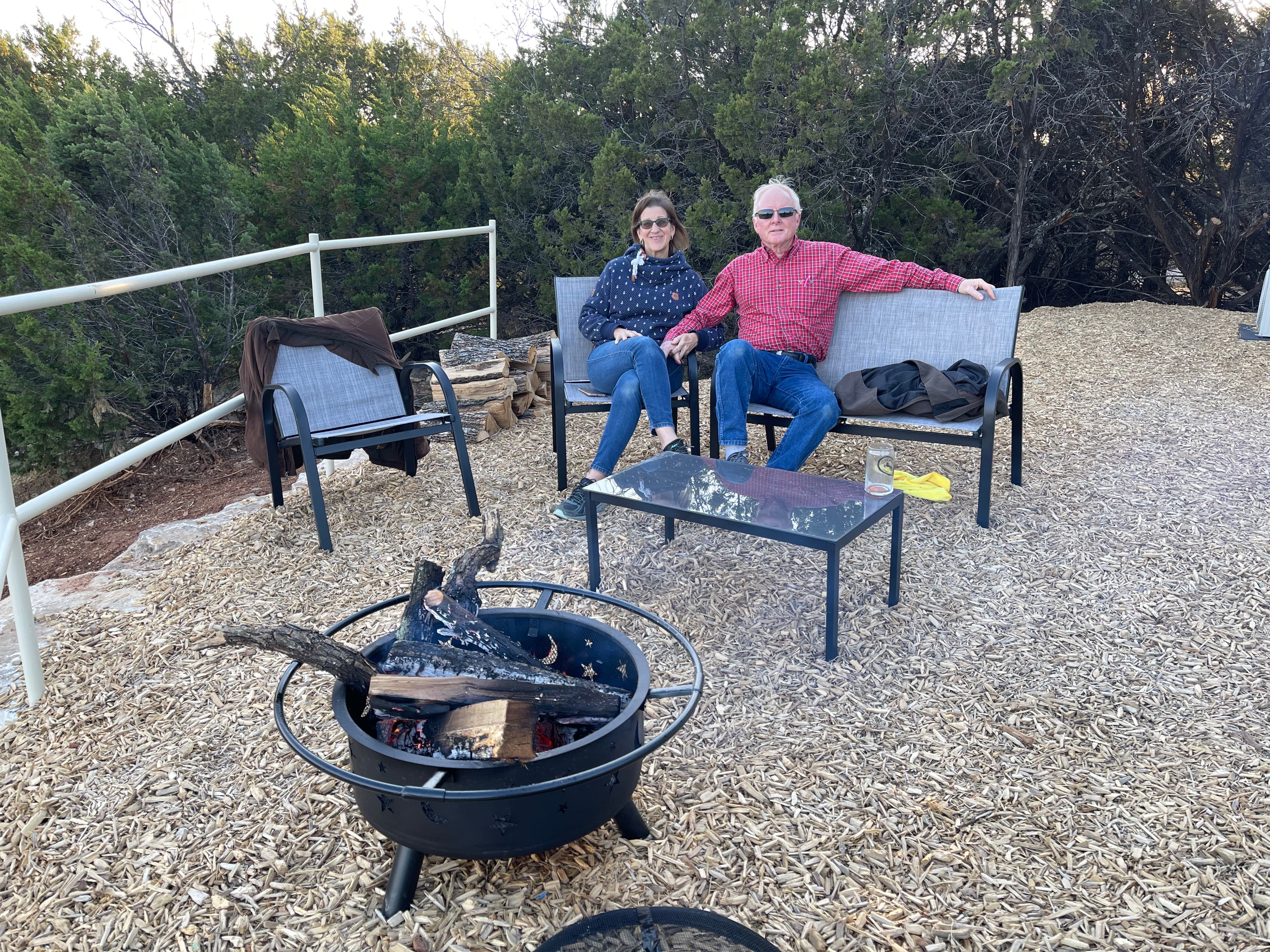 Lake Godstone Inspiration Cabin Fire Pit