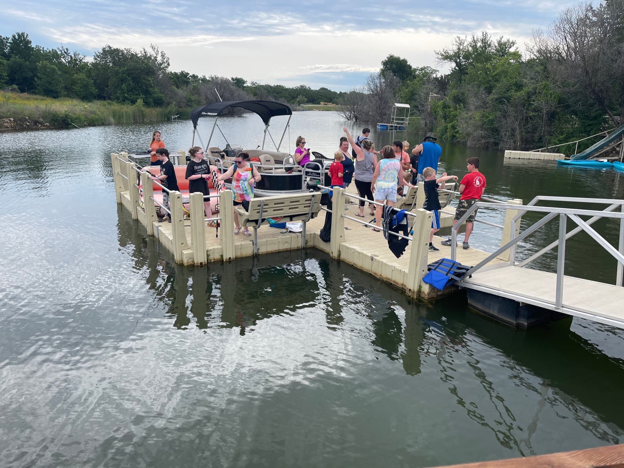 Texas Family Reunion Lake Godstone Lodge dock