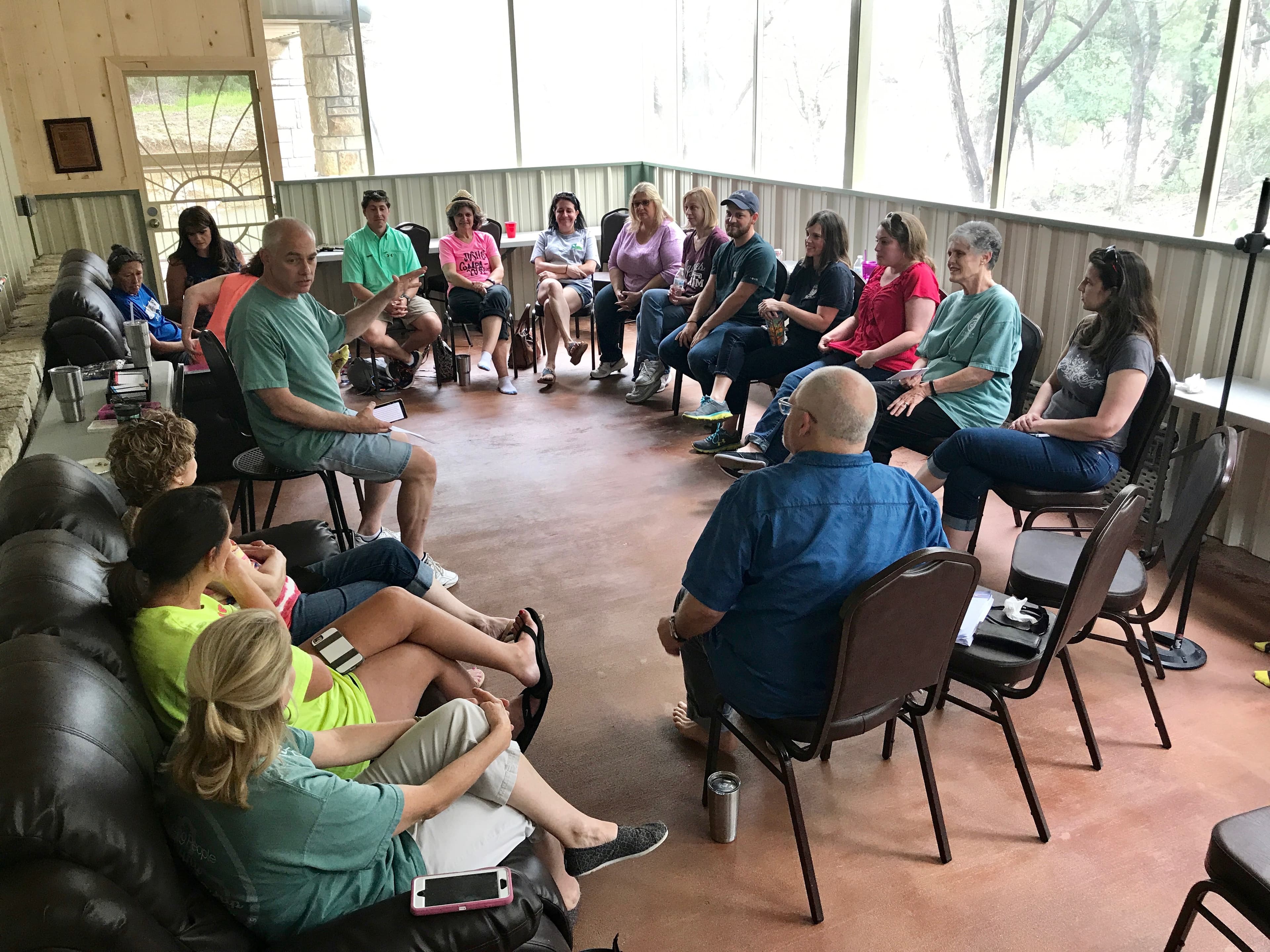 Texas Church Retreat Lake Godstone Lodge classroom