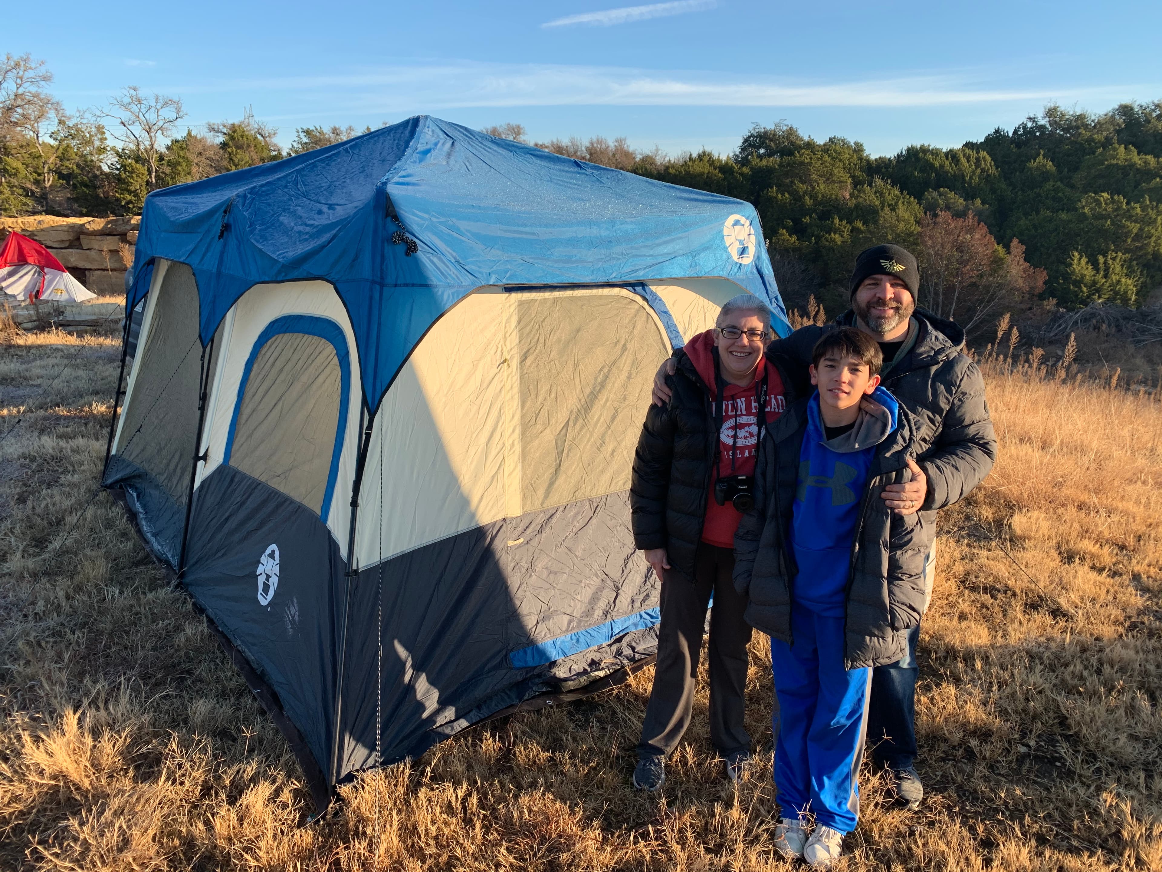 Lake Godstone Camping top of dam