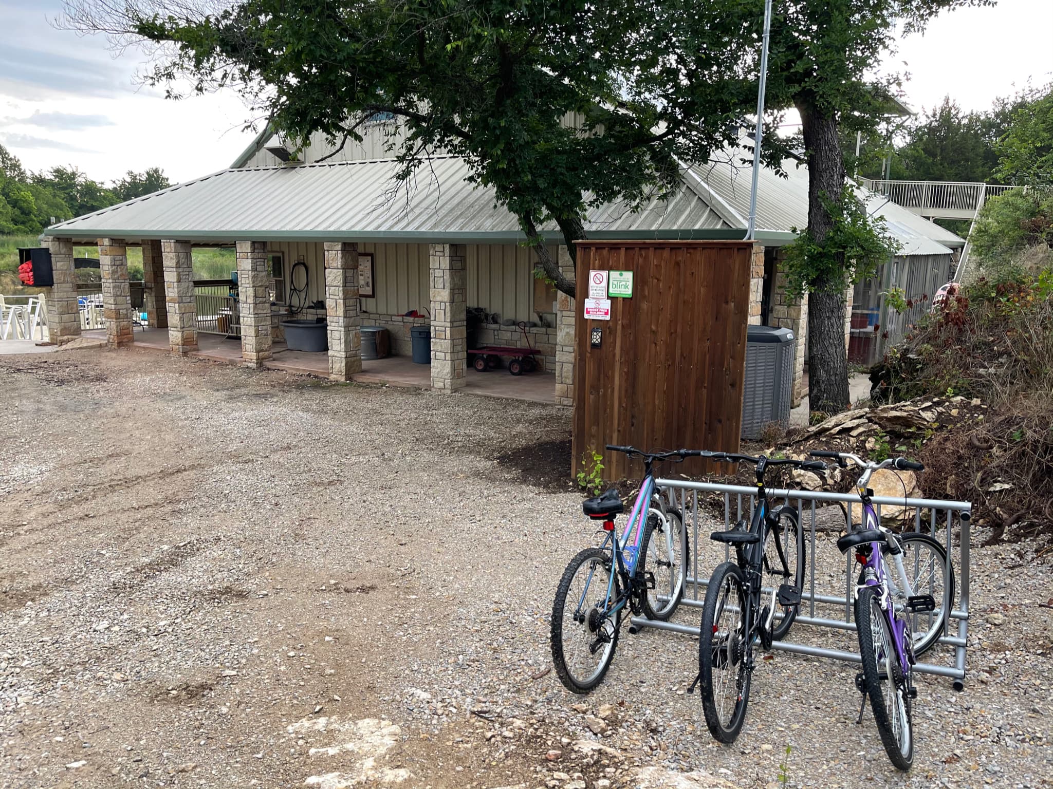 Lake Godstone Lodge bike rack