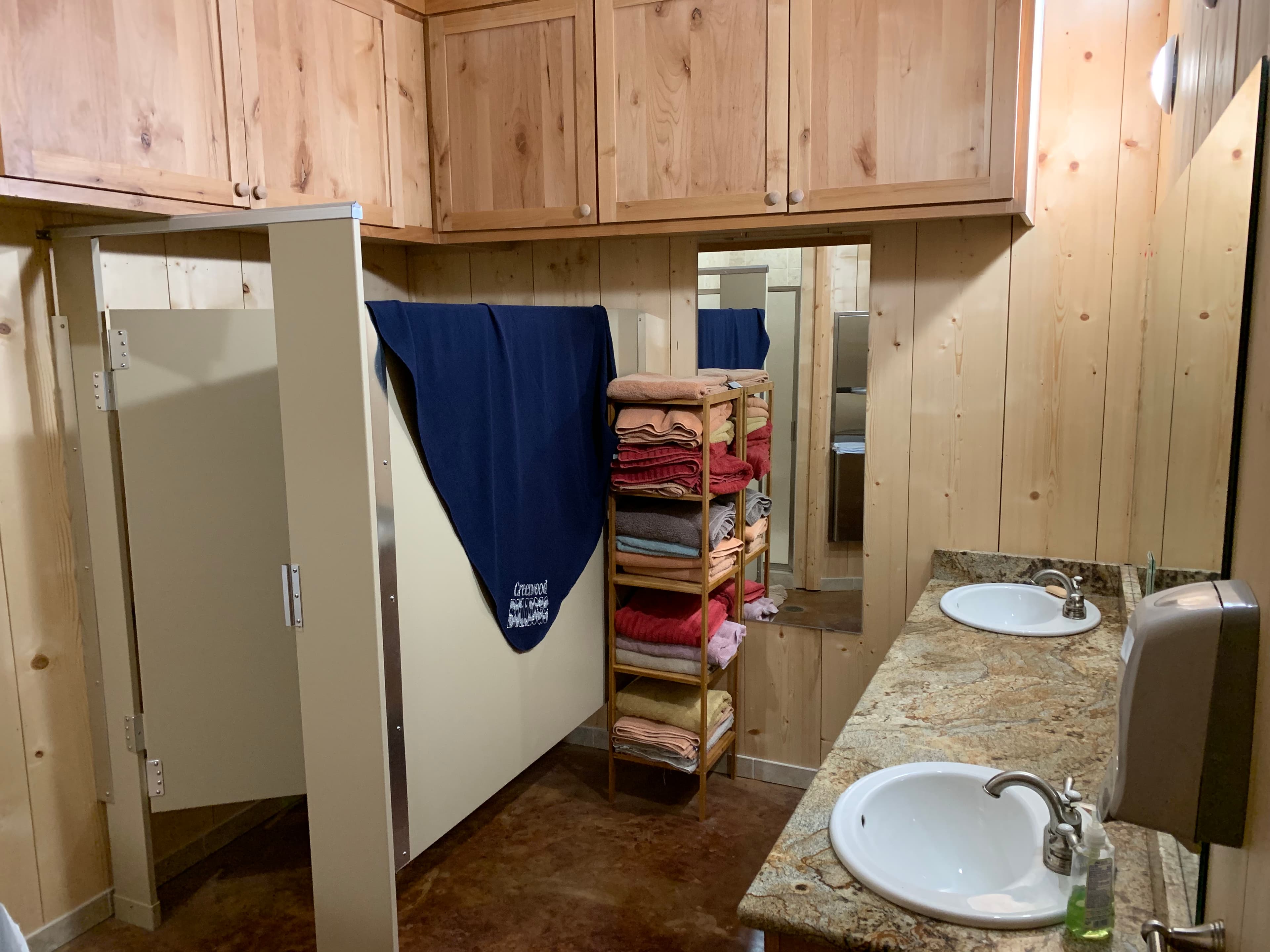 Lodge womens bathroom Lake Godstone 