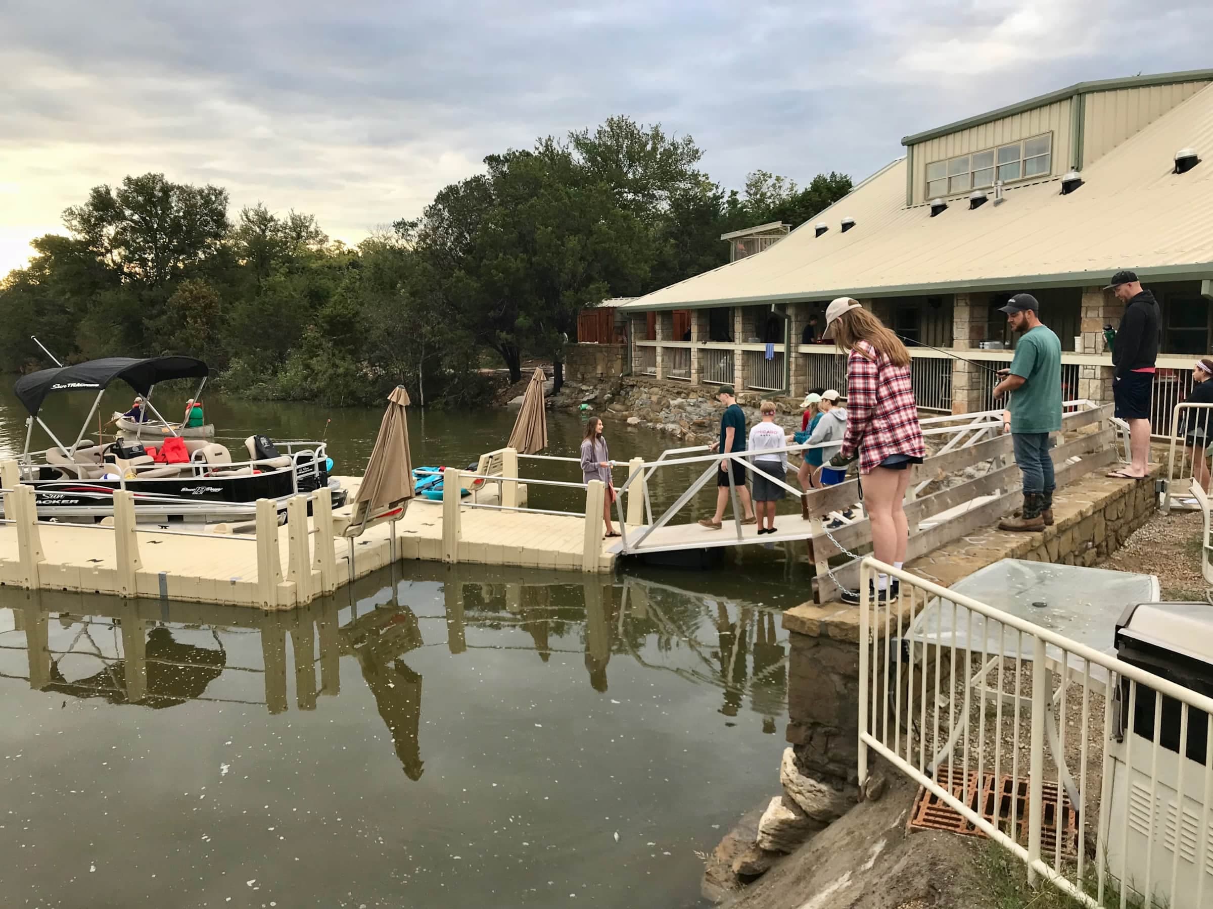 Texas Church Retreat Lake Godstone Lodge Dock fishing