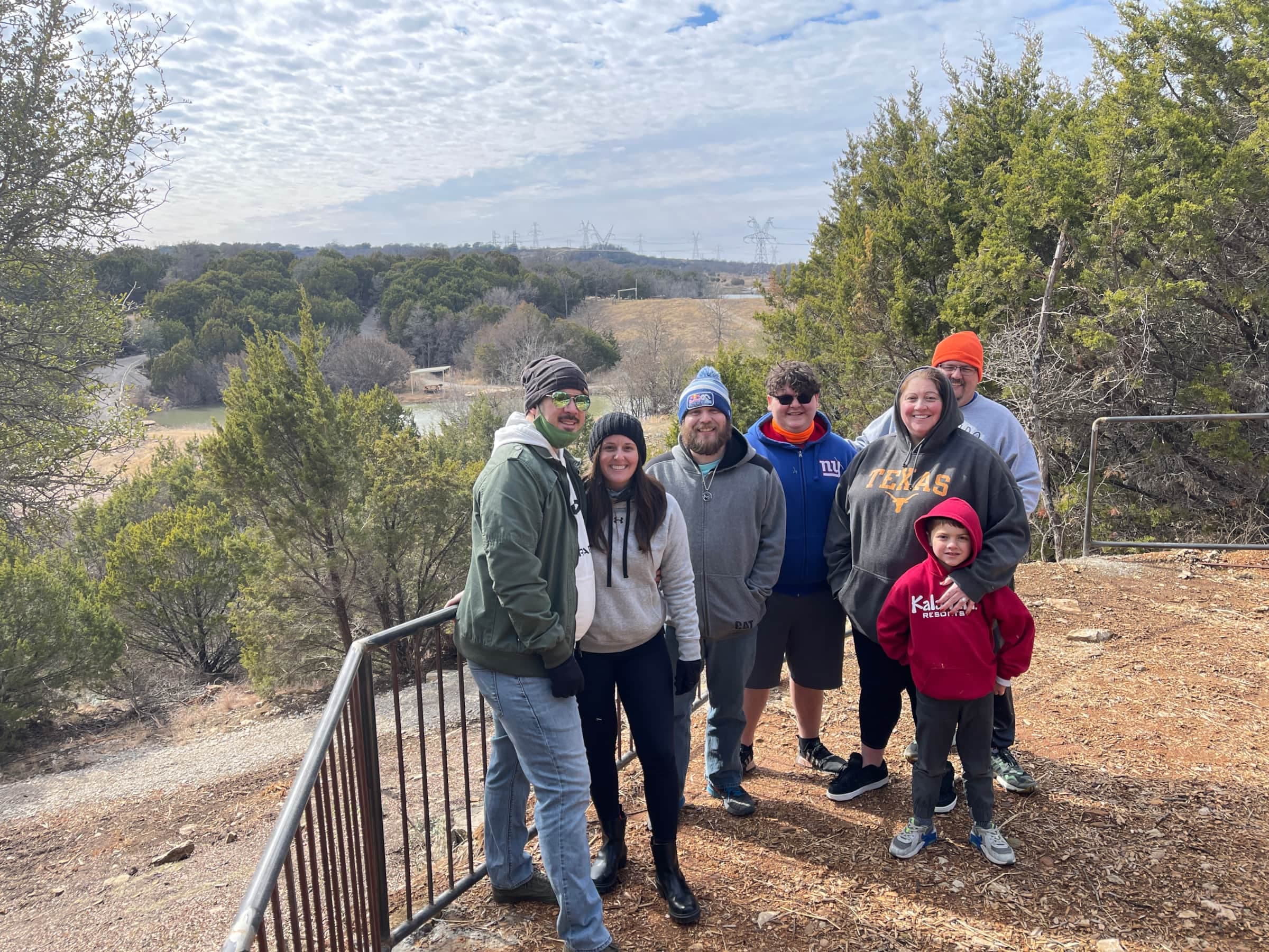 Texas Family Reunion Lake Godstone Overlook on tentsite trail