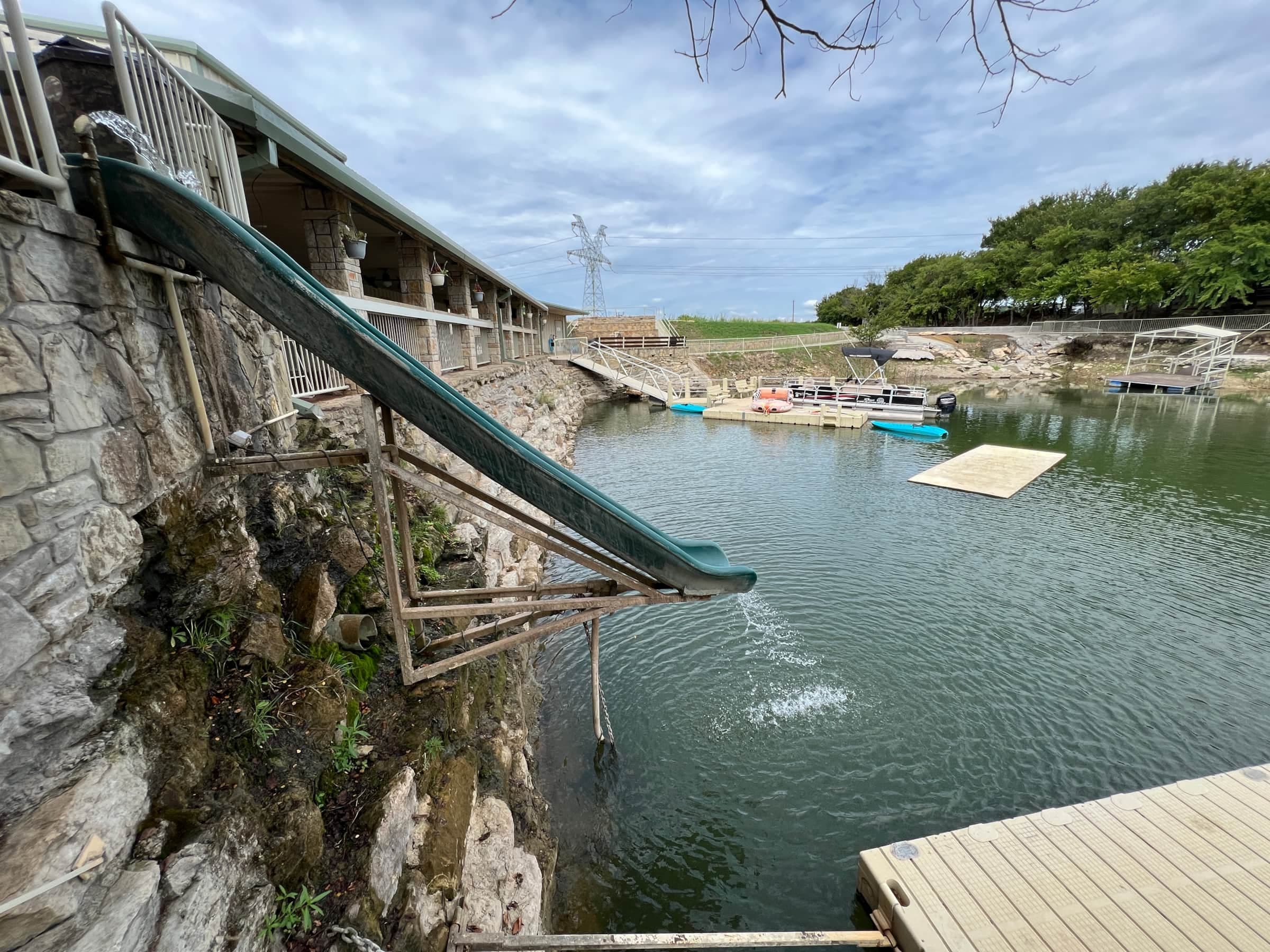 Lake Godstone Lodge Waterslide and Lily Pad