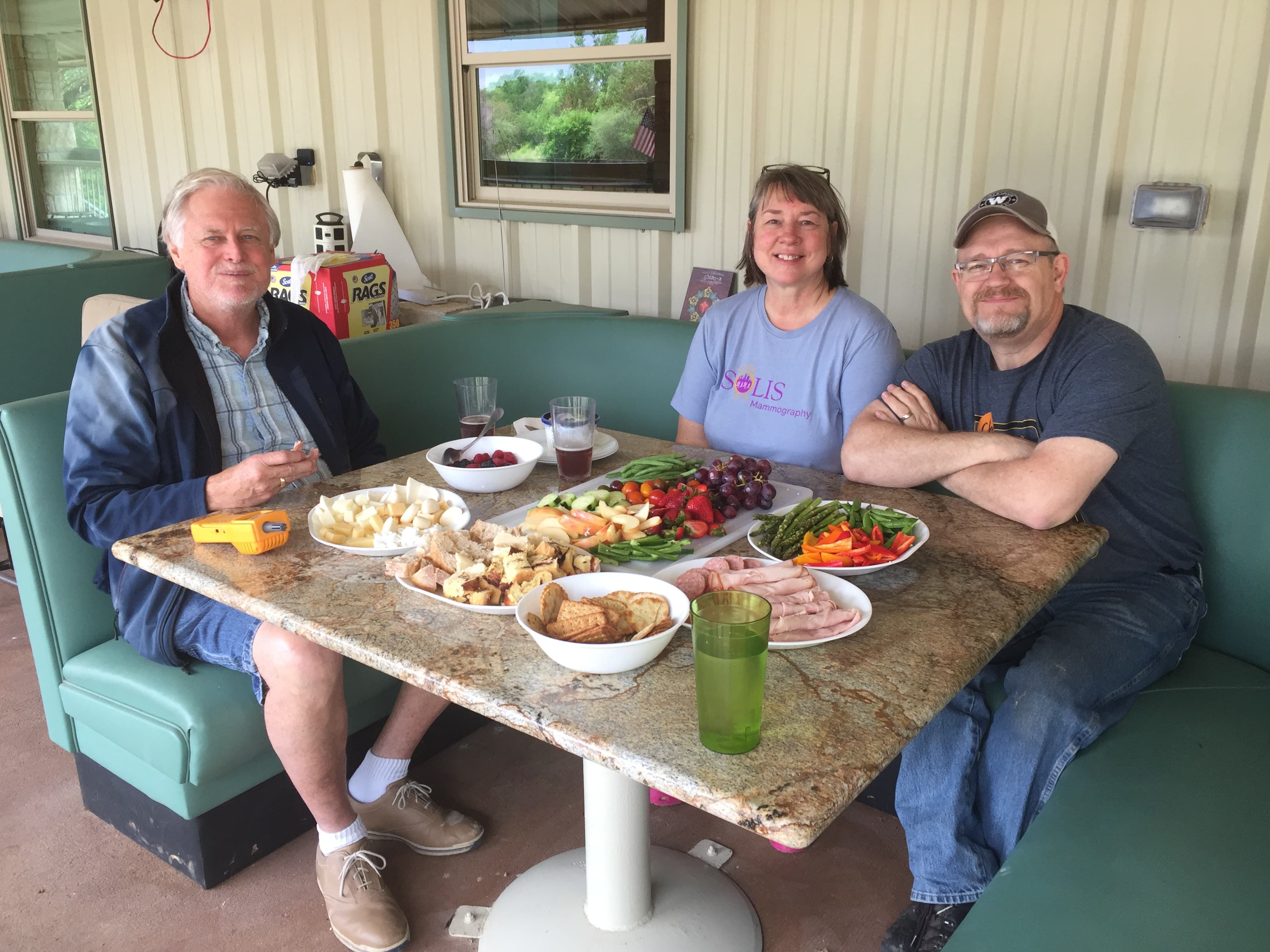 Texas Family Reunion Lake Godstone Lodge Porch Booth