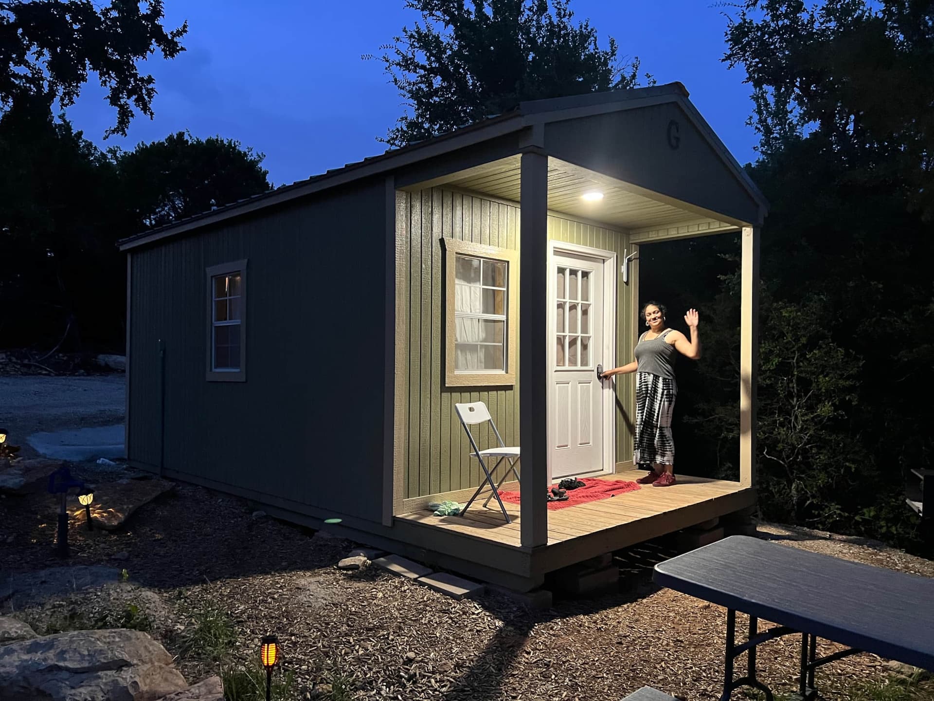 Reflection Cabin overlooking Lake Godstone
