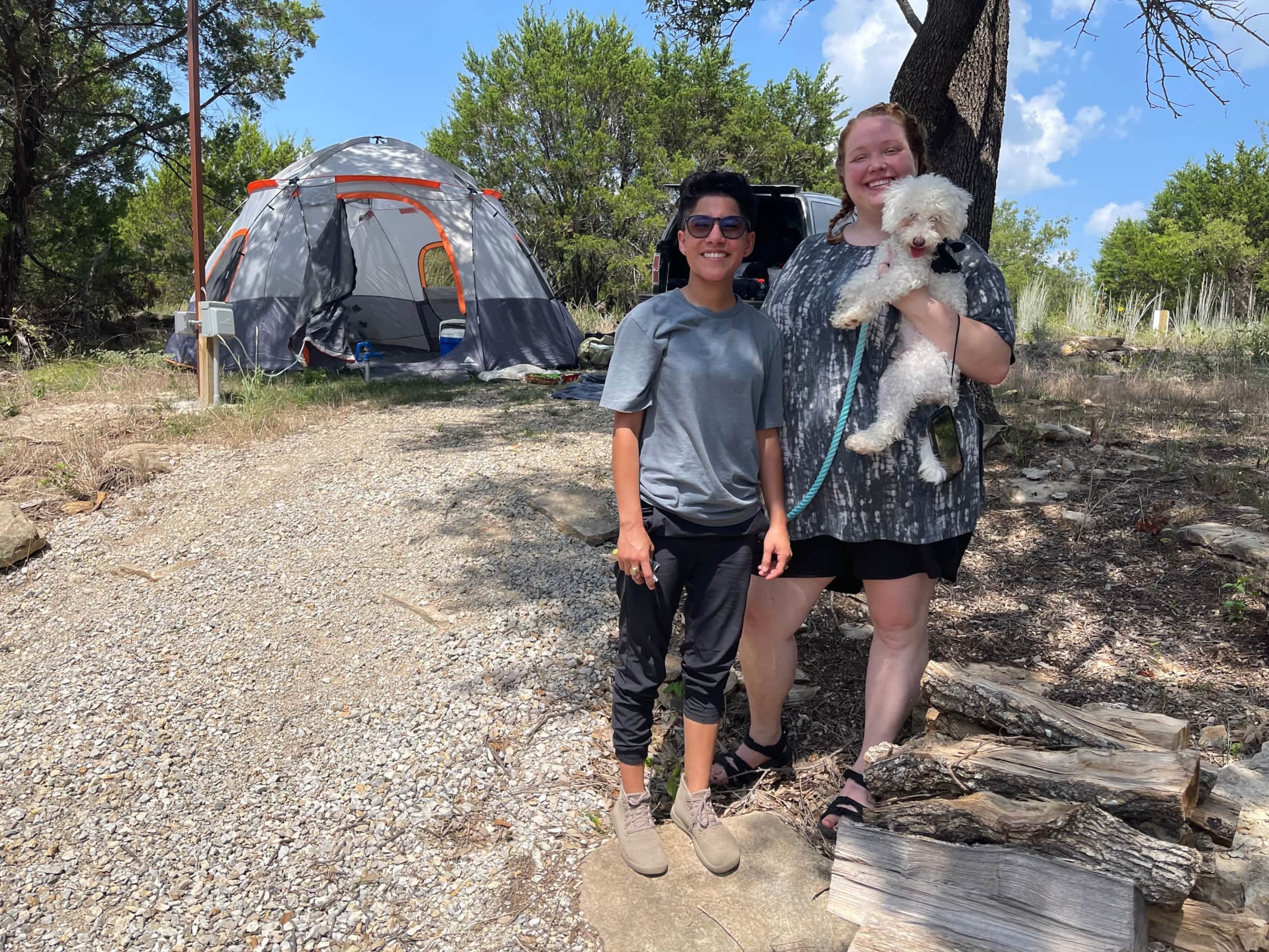 Campers at Lake Godstone