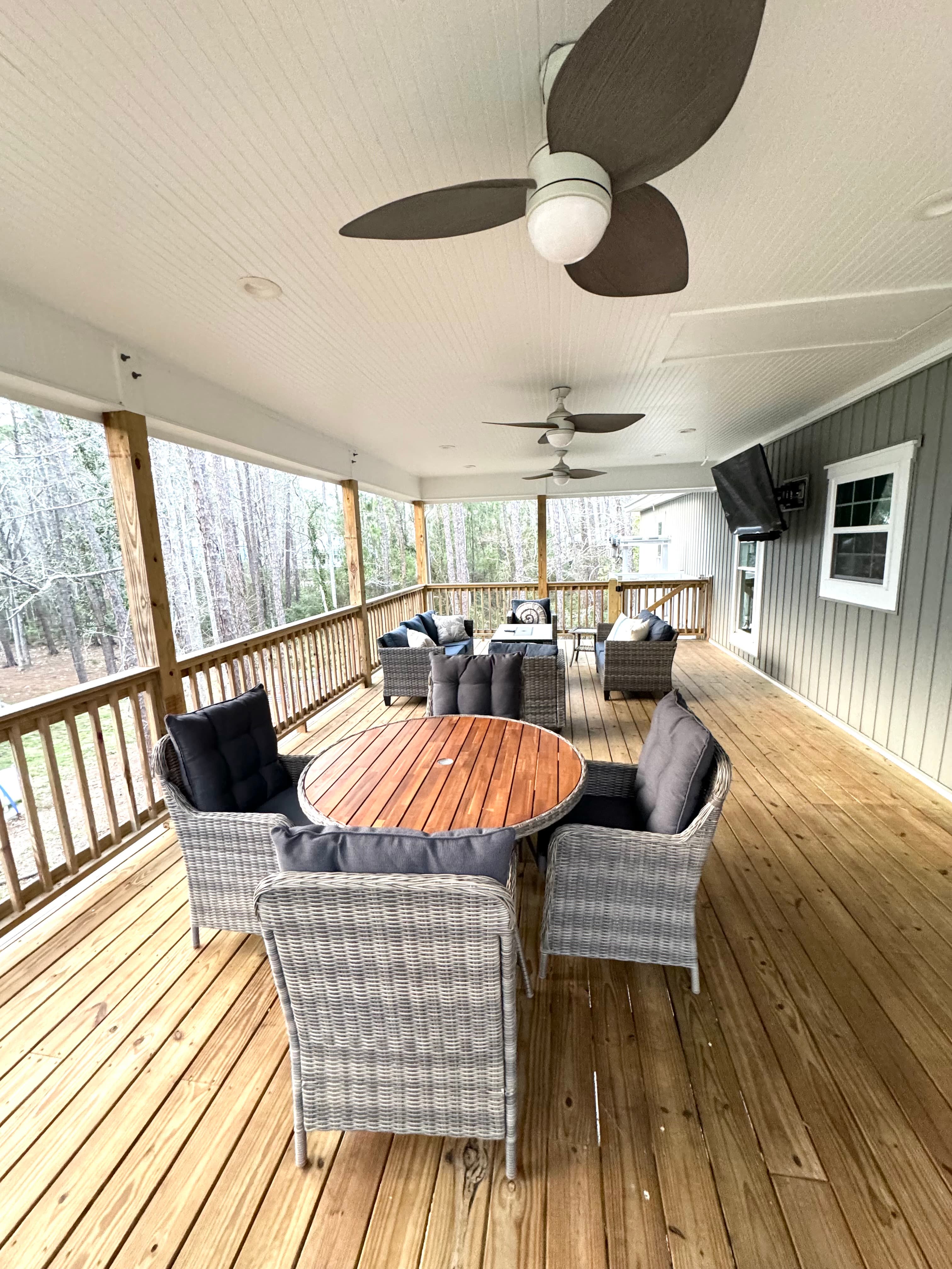 Upstairs outside hangout