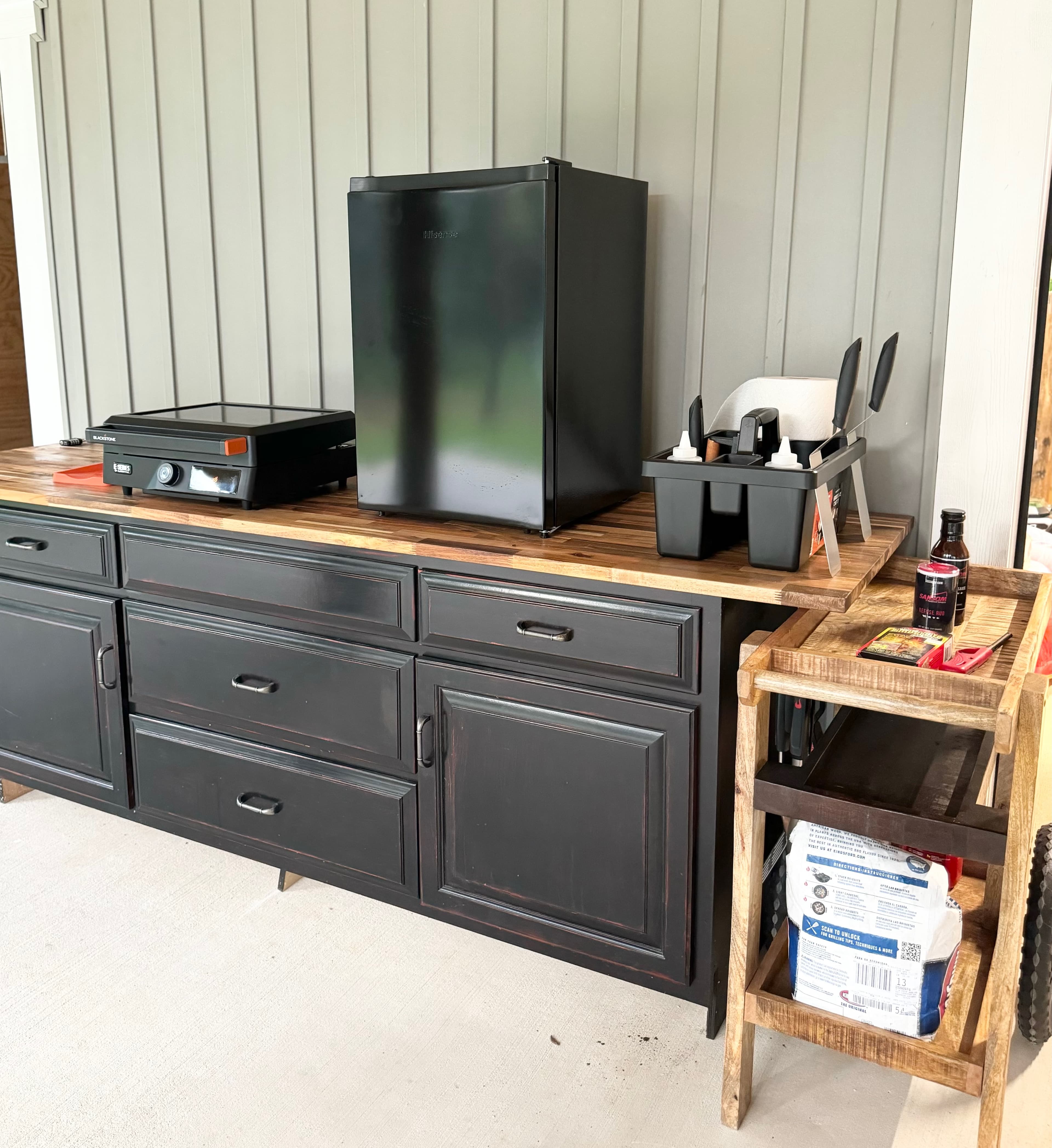 Outside cooking area