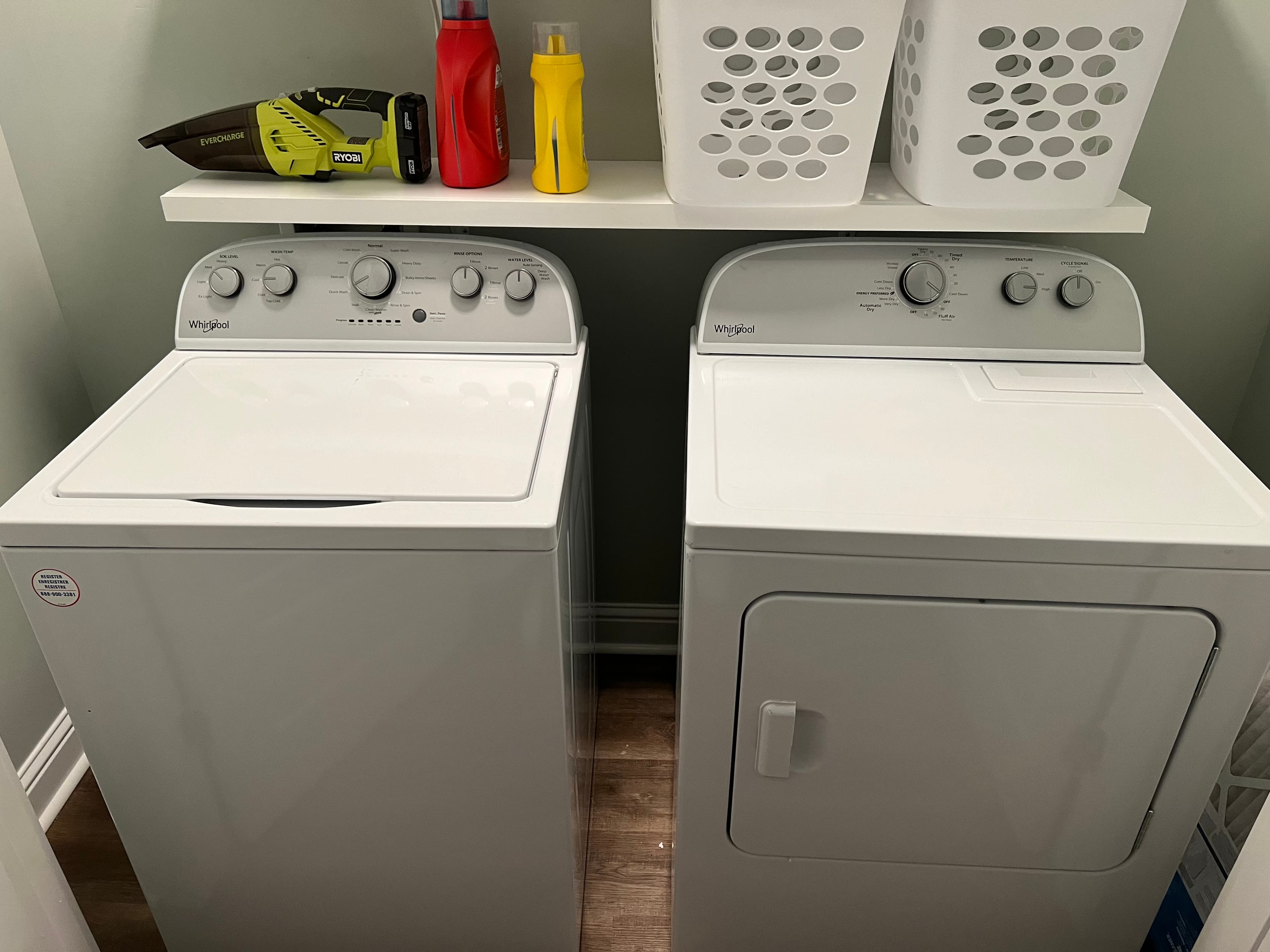 Washer and dryer