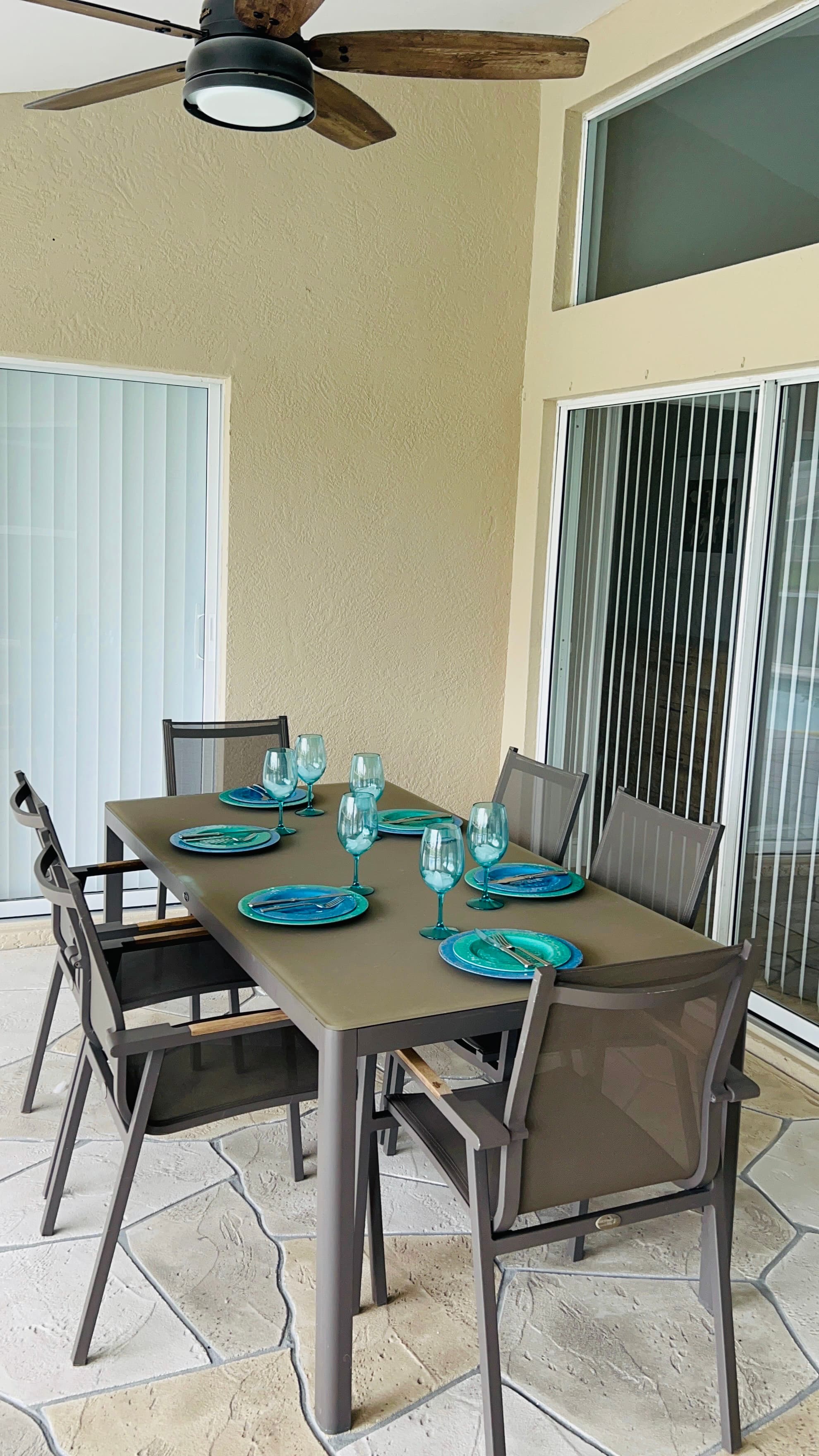 Outdoor dining area