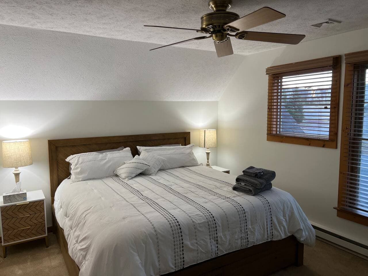 Master bedroom with king