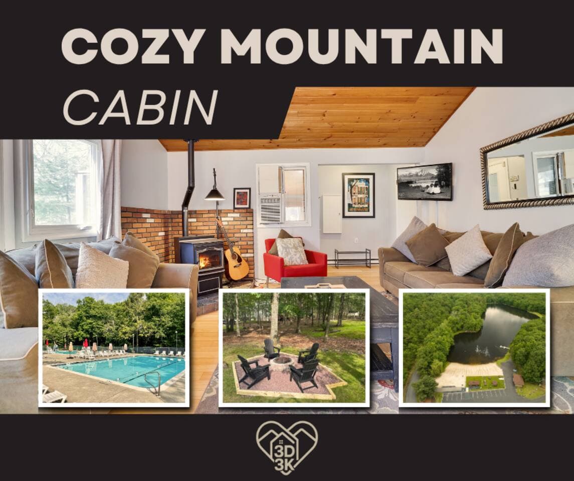 Cozy Mountain Cabin- Near Lake & Pet-Friendly