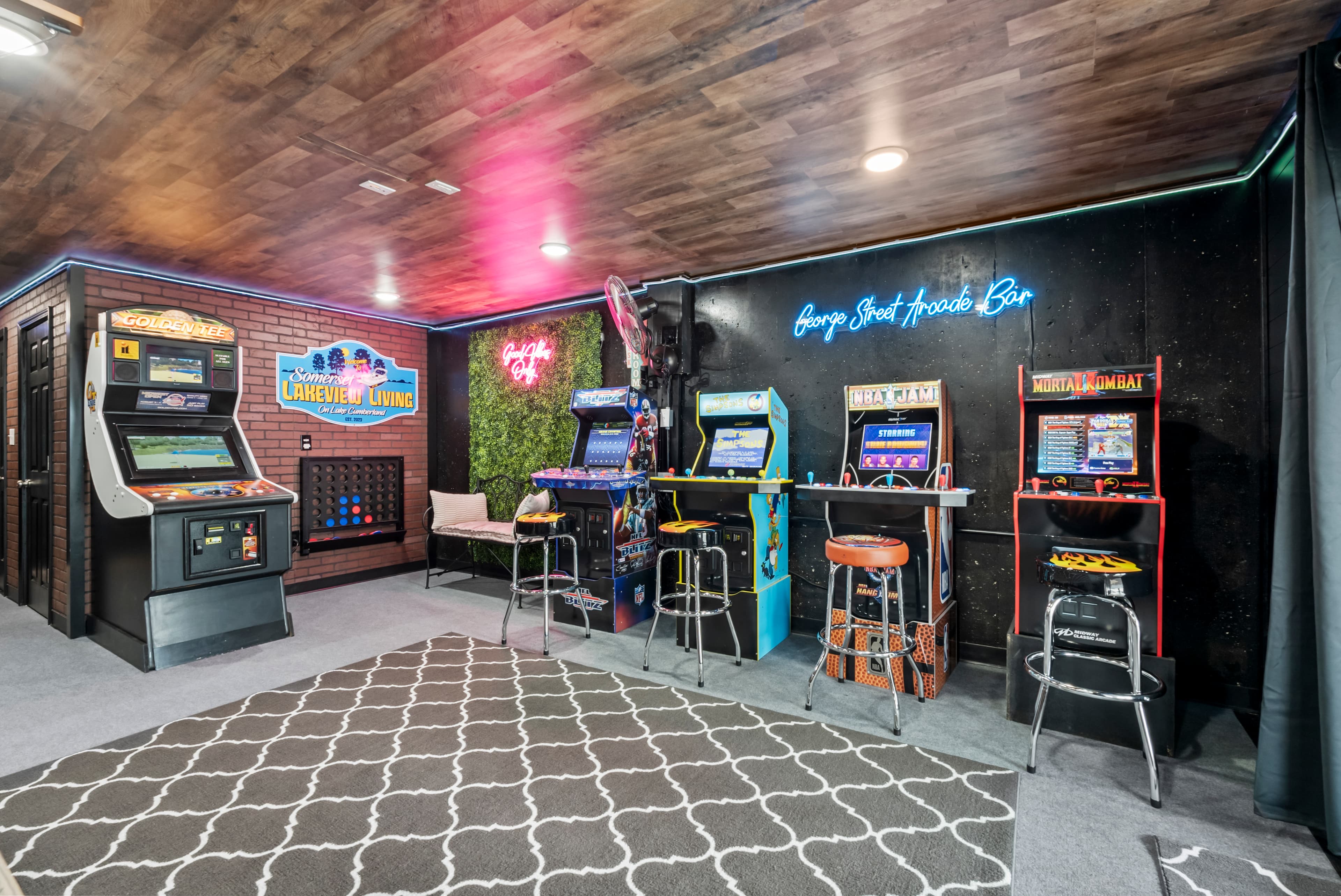 Arcades cabinets, Golden Tee 2025 Live, NBA Jam, Blitz, Simpsons, Mortal Combat cabinet 5000+ games