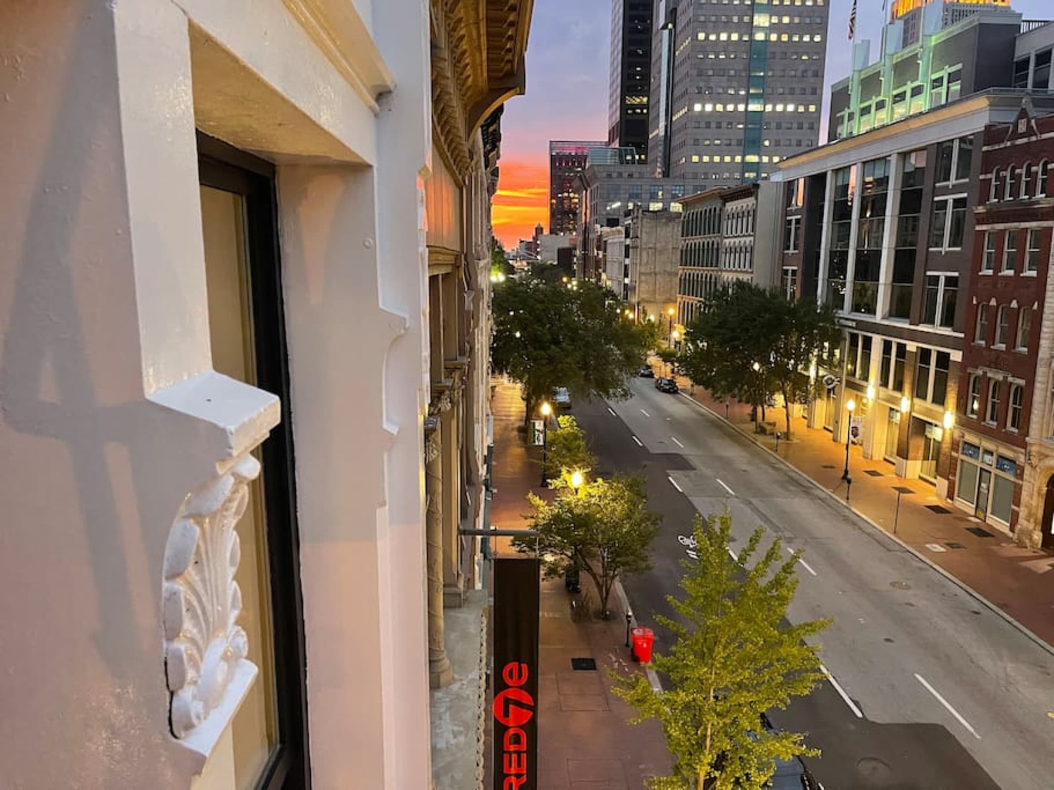 Front View at Sunrise