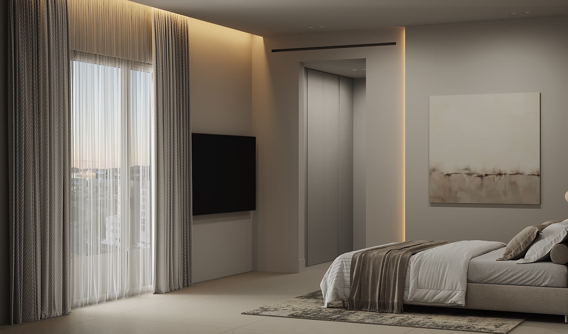 03 AZULIS Clubhouse Luxury Bedroom with crispy premium linen and custom made pillows by RENTAL12
