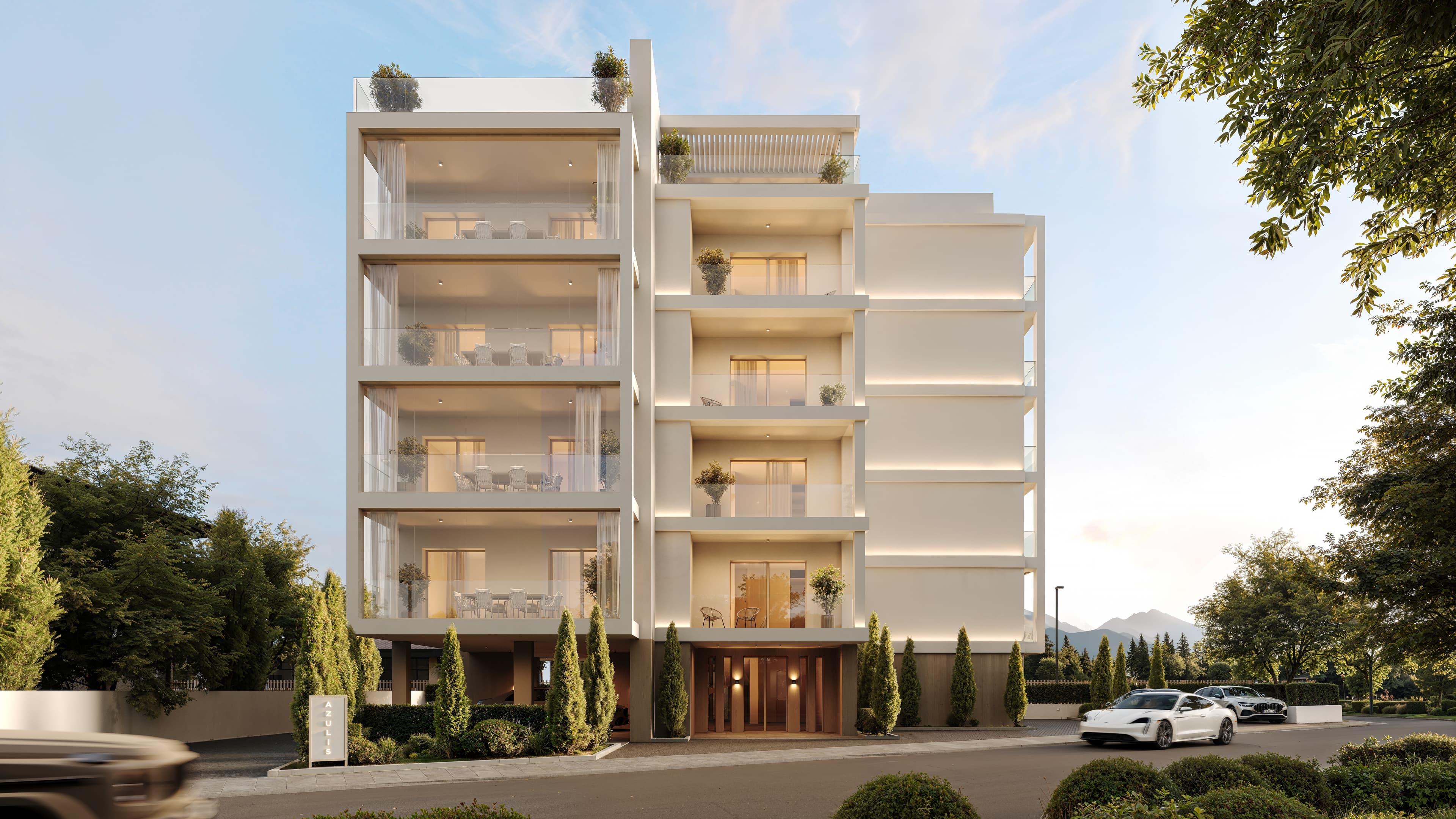 AZULIS Clubhouse facade FRONT