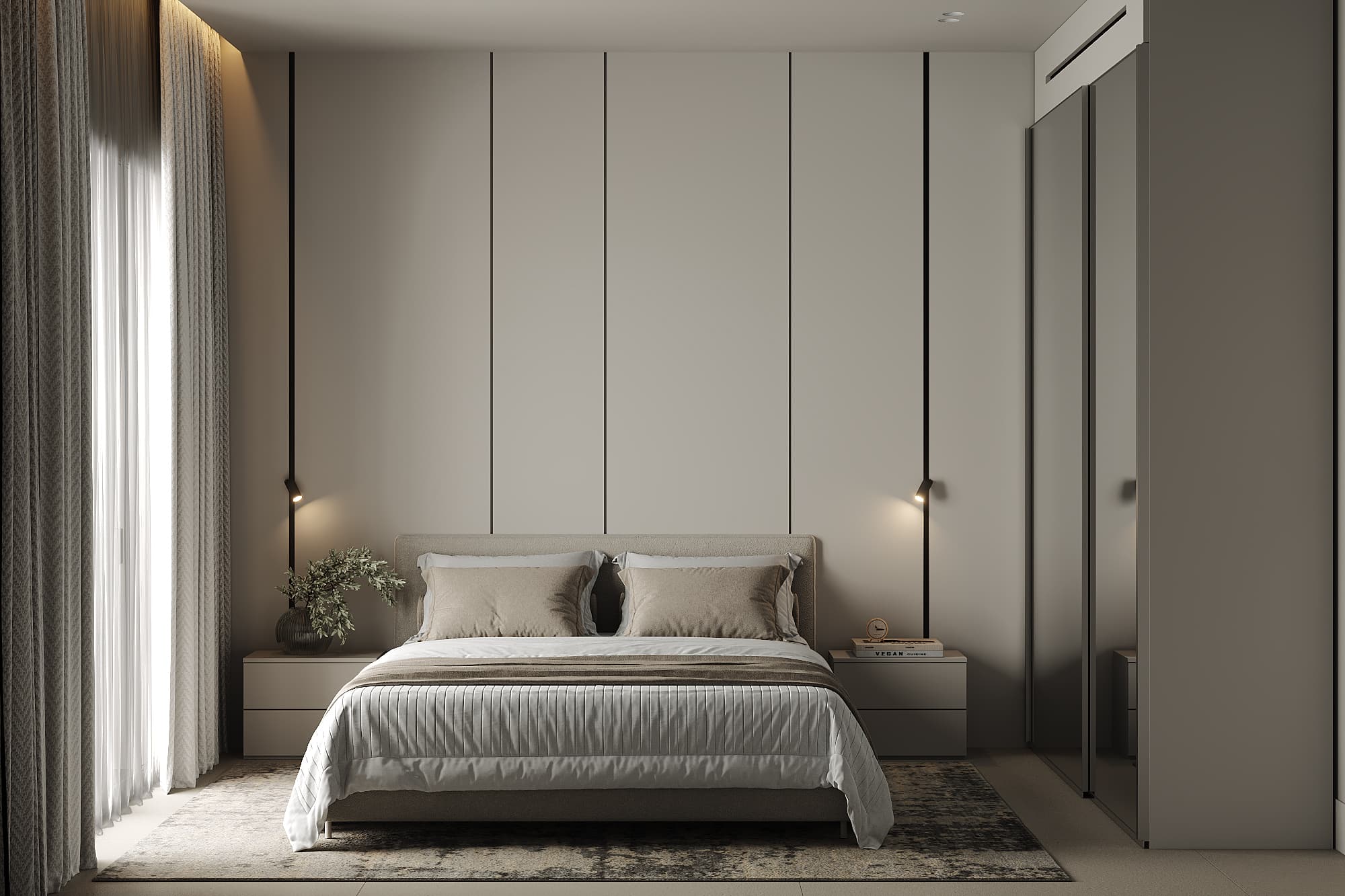 11 AZULIS Clubhouse Luxury Bedroom LEFT with crispy premium linen and custom made pillows by RENTAL1