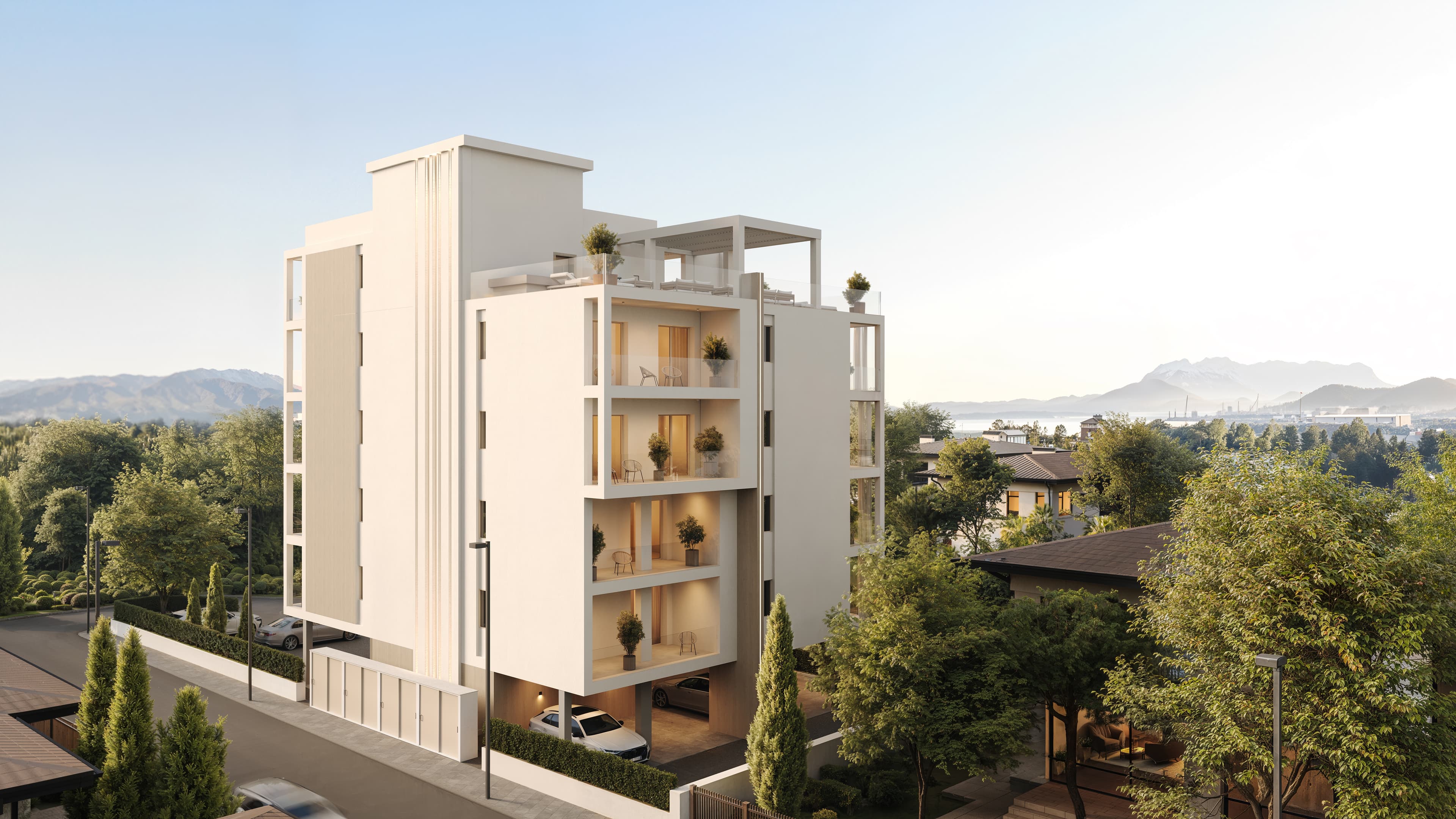 AZULIS Clubhouse facade REAR