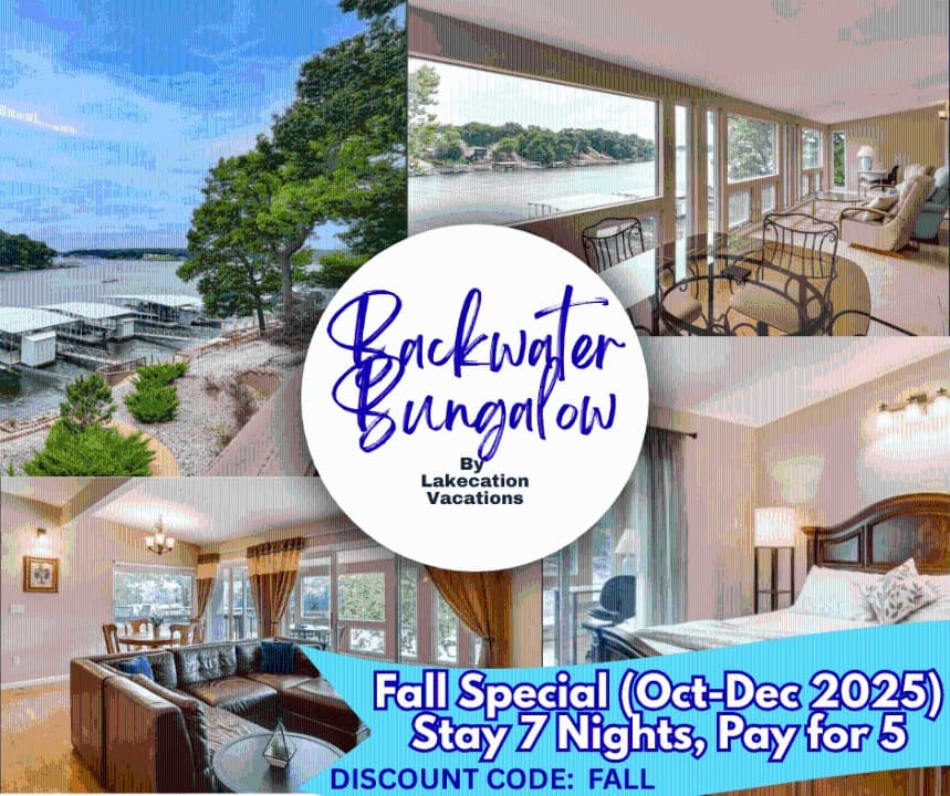 Backwater Cove 4 Bed/2.5 Bath/Dock/Deck-Sleeps 12