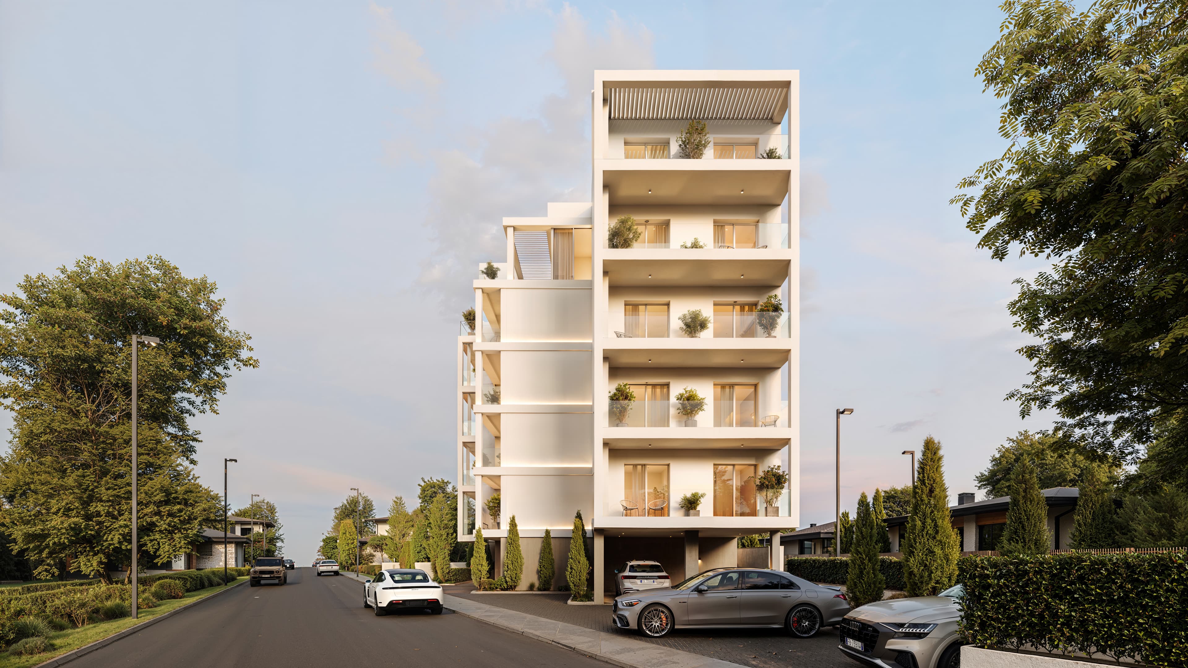 AZULIS Clubhouse facade SIDE