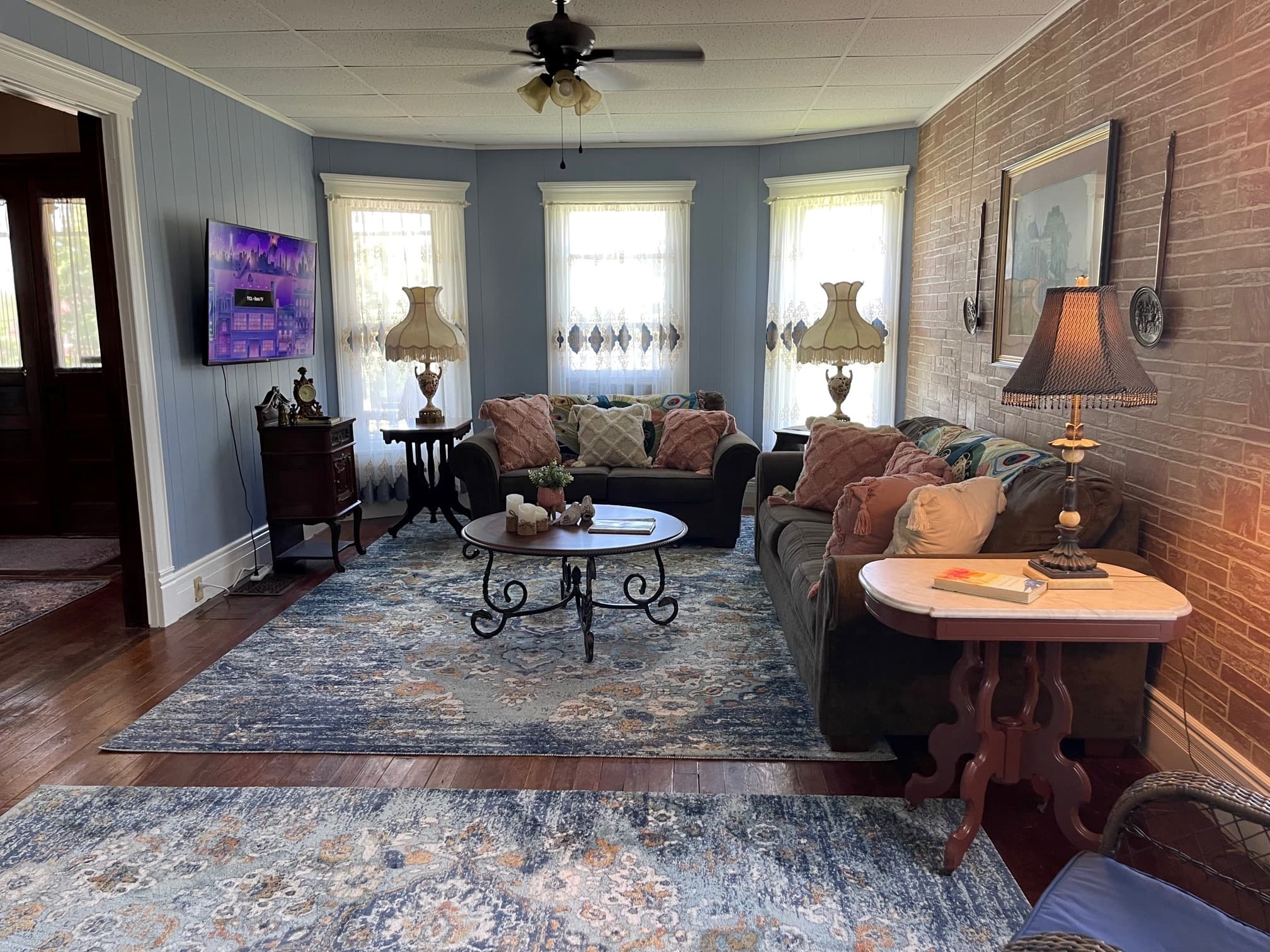 Main Street - Family Room - TV Room - Towards Windows and Front Hall - Zoomed