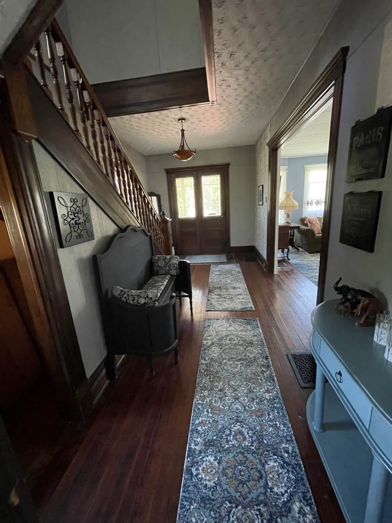 Main Street - front hallway - towards front door - long view
