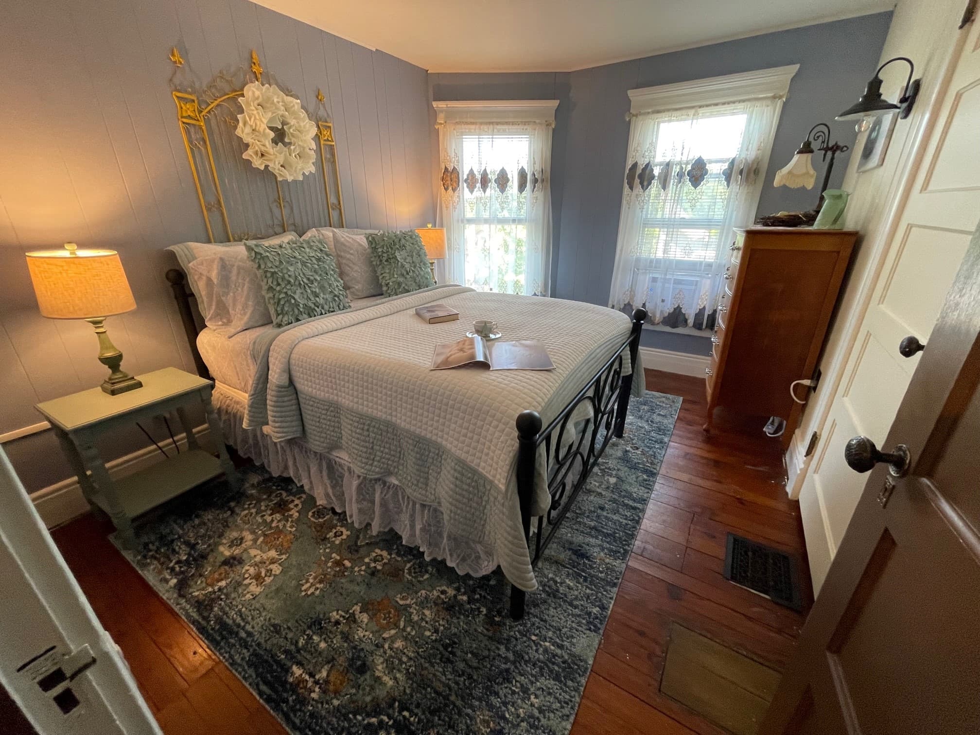 Main Street - Bedroom w Tall Dresser - Towards Windows