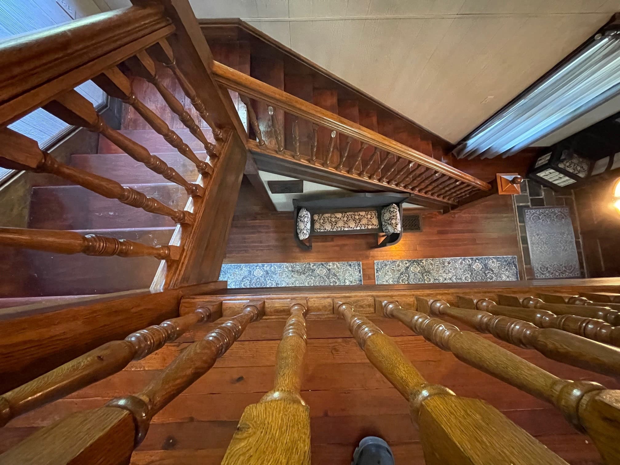 Main Street - Looking through stairway from upstairs