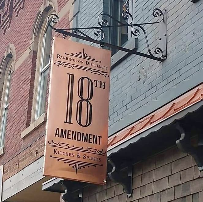 18th Amendment - Outside Sign