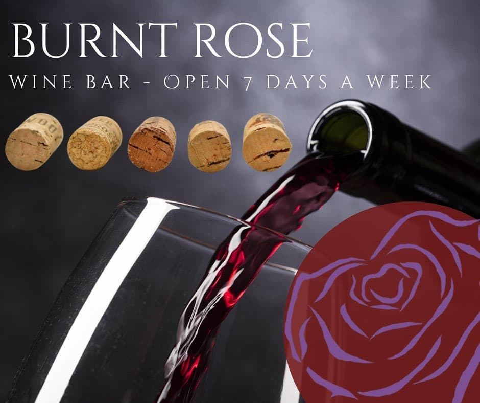 Burn Rose Wine Bar - Card