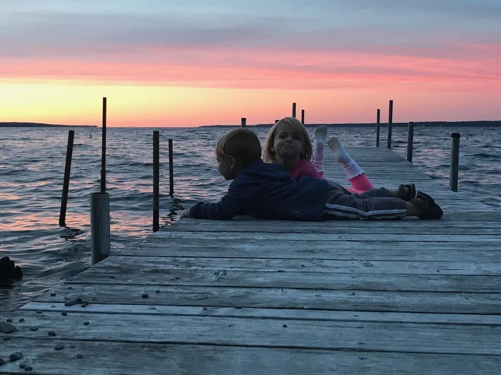 37 - Charlotte and Tommy on Dock at Sunset_6_11zon