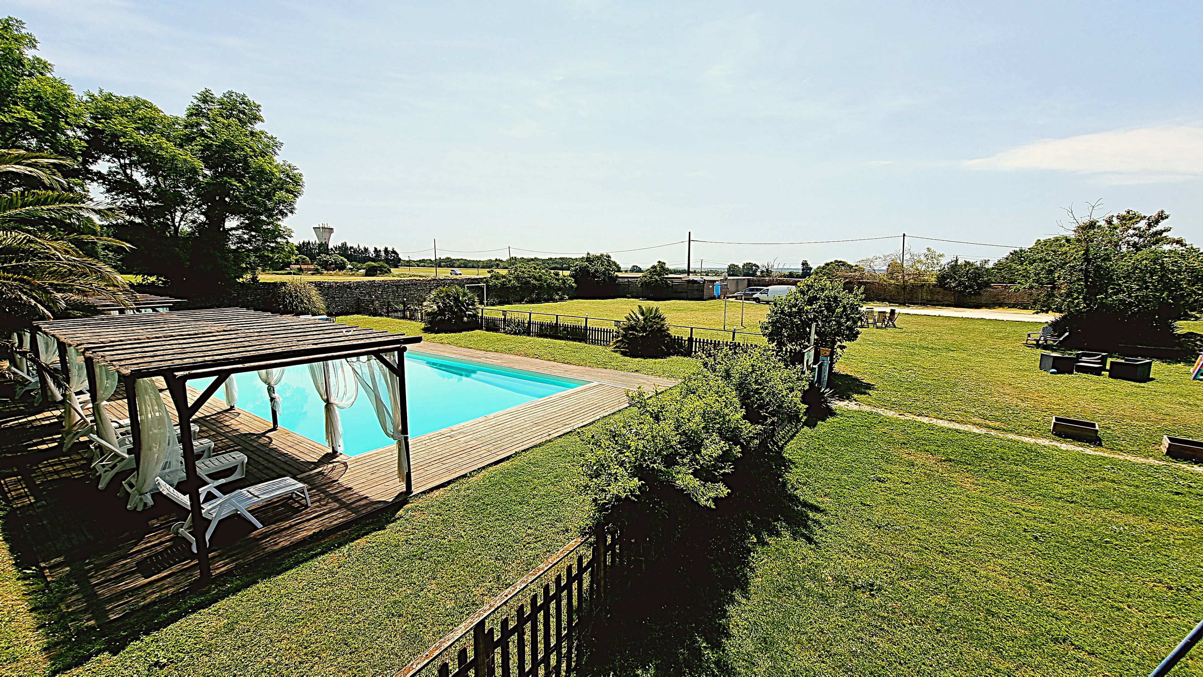Estate view over the communal pool