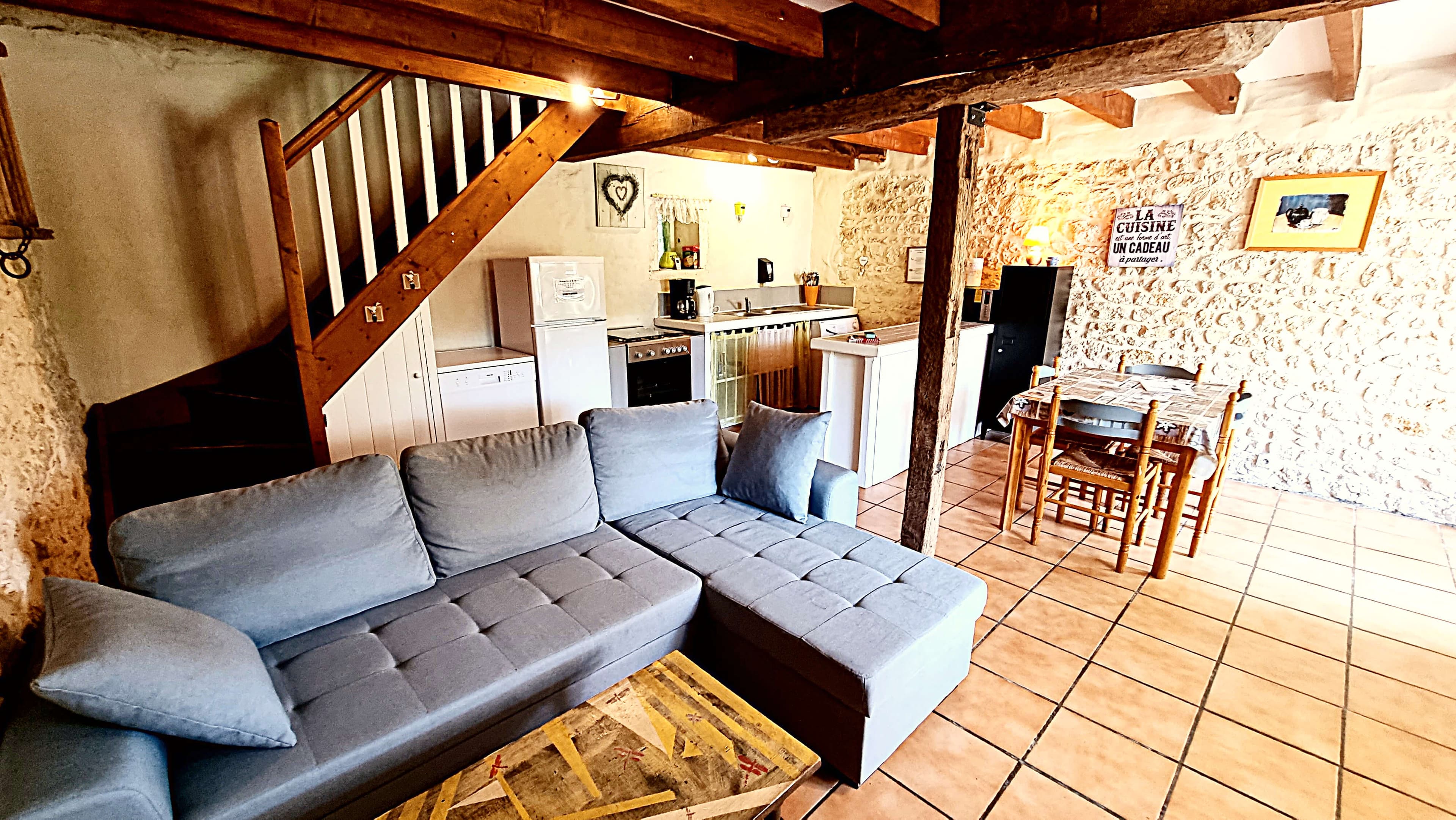 Ground floor lounge with cozy seating
