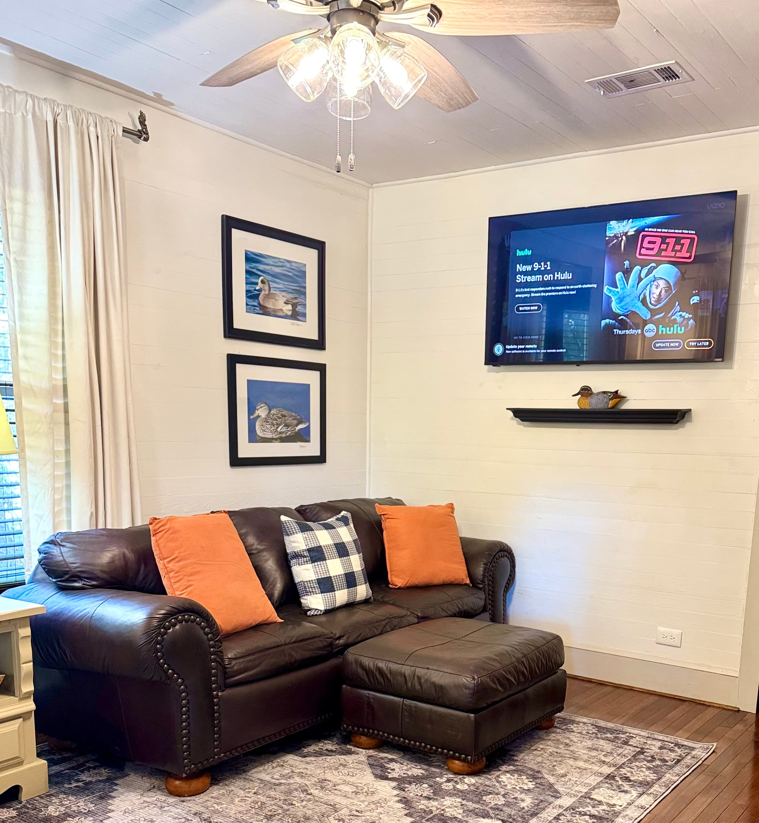 Relax and watch TV from the den