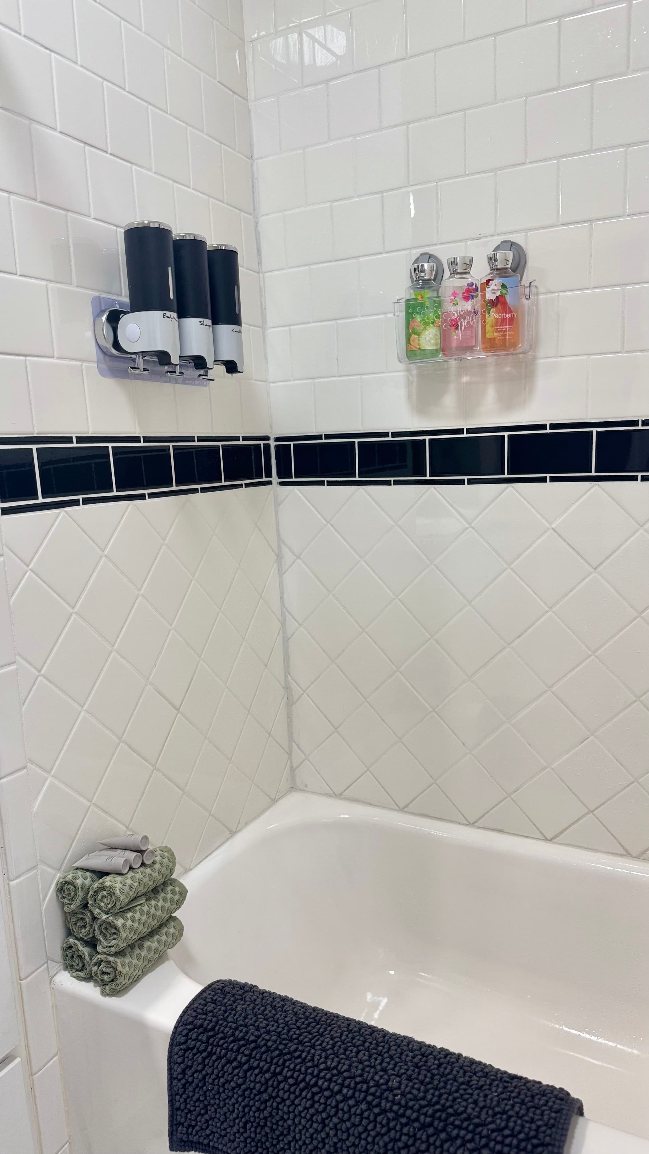 Tub/shower with lots of extras