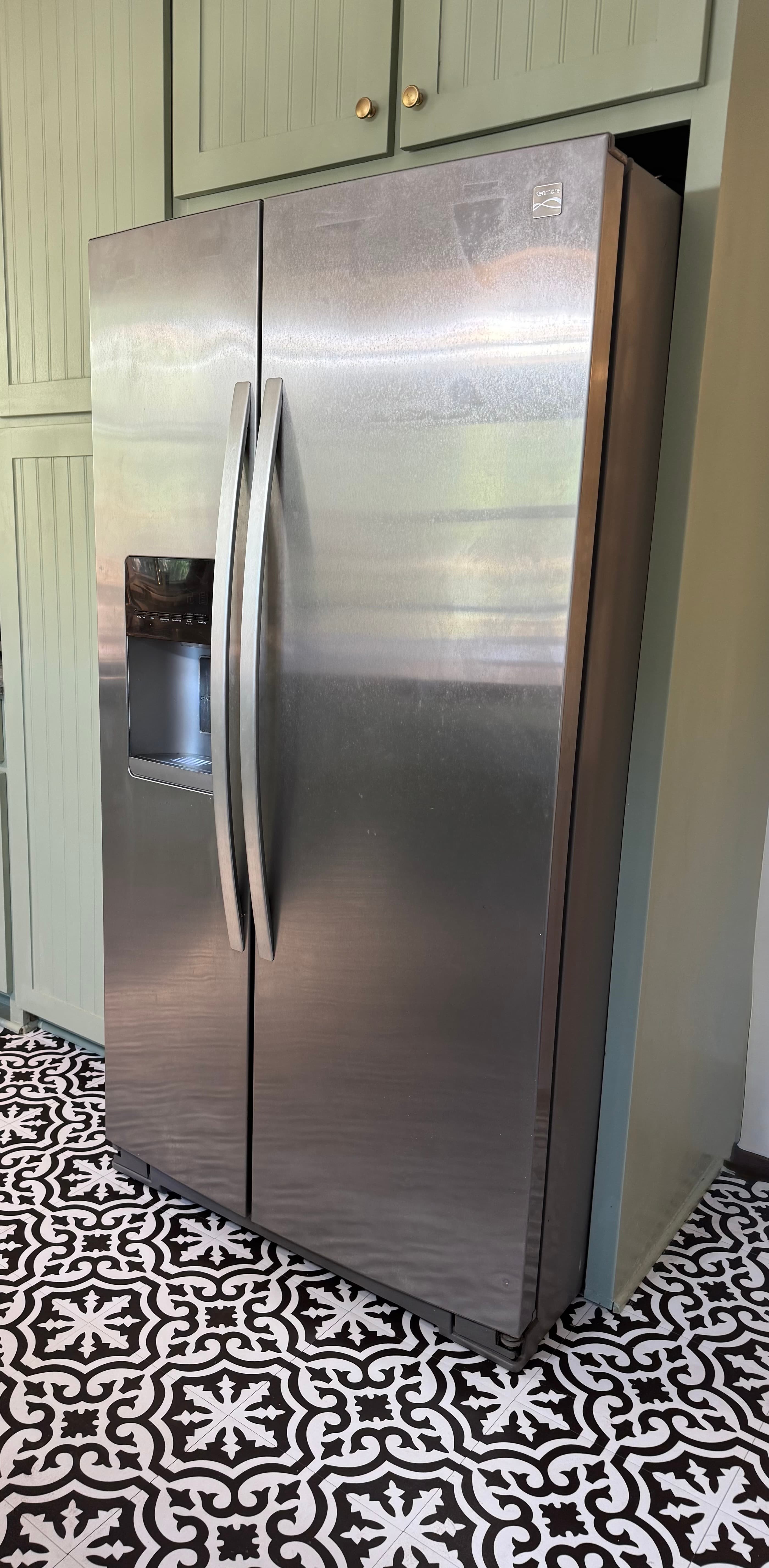 Stainless steel Kenmore refrigerator 